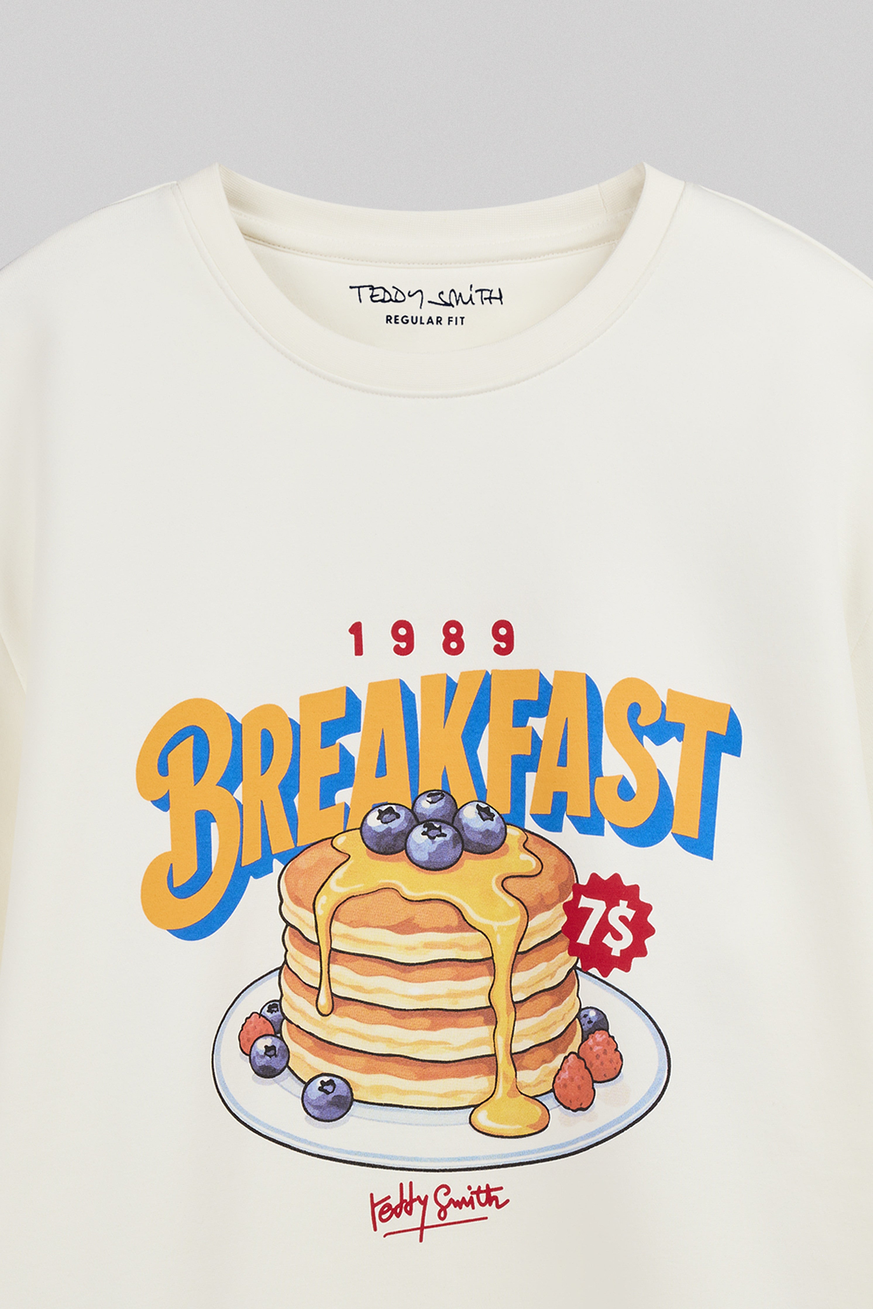 Teddy Smith S-Breakfast RC sweat imprimé Middle White