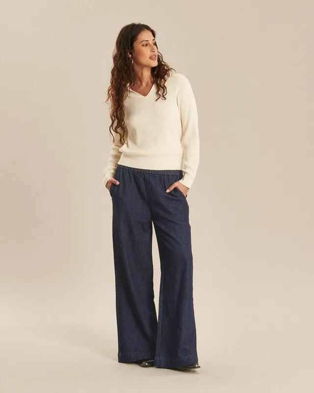Labdip Nash Denim 3D pantalon large bleu brut coton