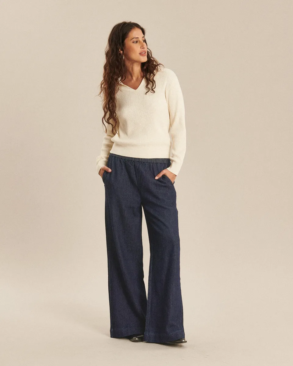 Labdip Nash Denim 3D pantalon large bleu brut coton