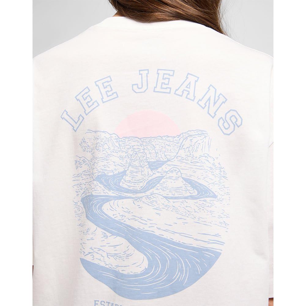 Lee Col Rond t-shirt femme M coton