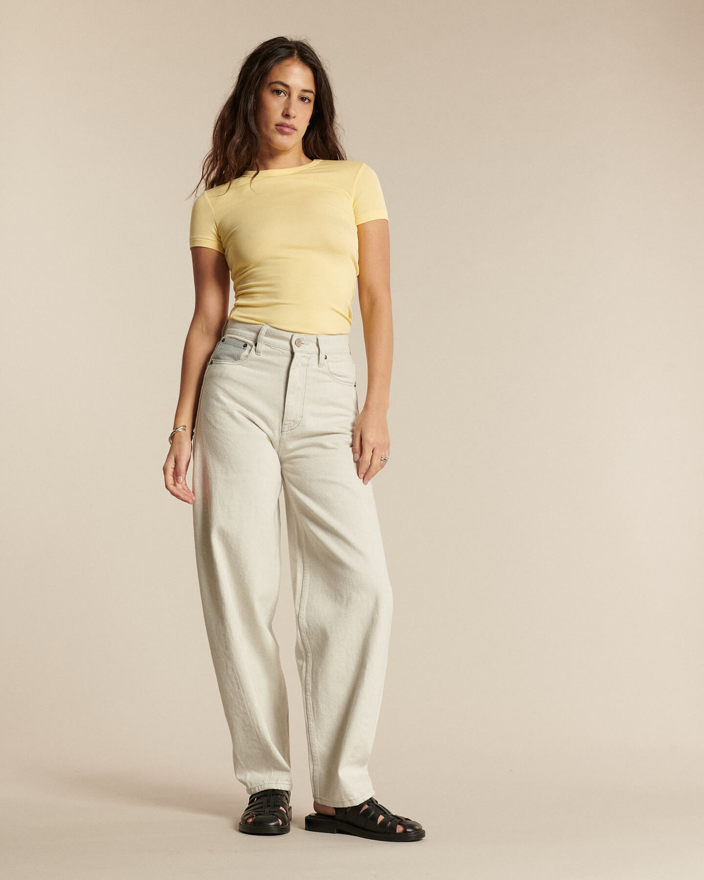 Labdip Osaka Jean Ballon Femme Undyed Granit Coton