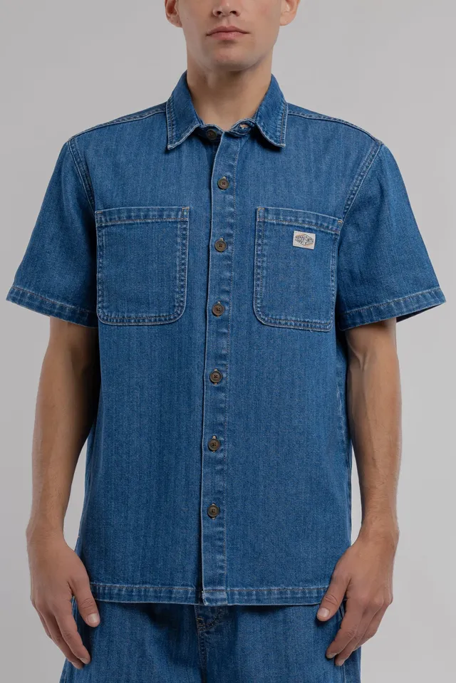 Teddy Smith C-Anton chemise homme denim indigo coton