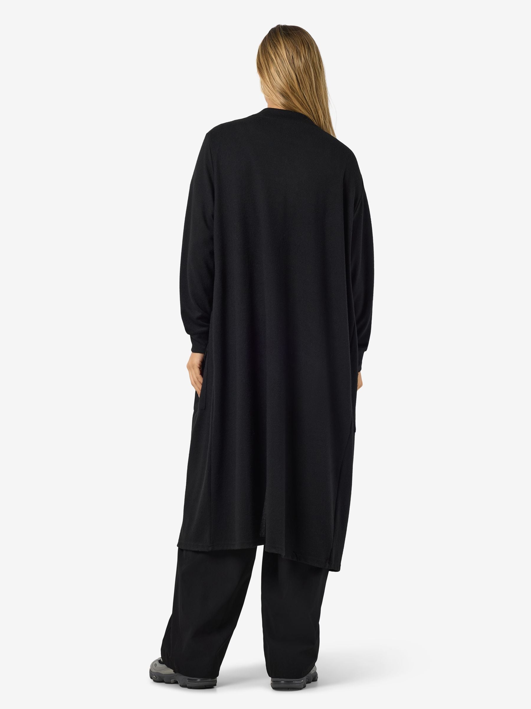 Noisy May gilet long ouvert manches longues poches