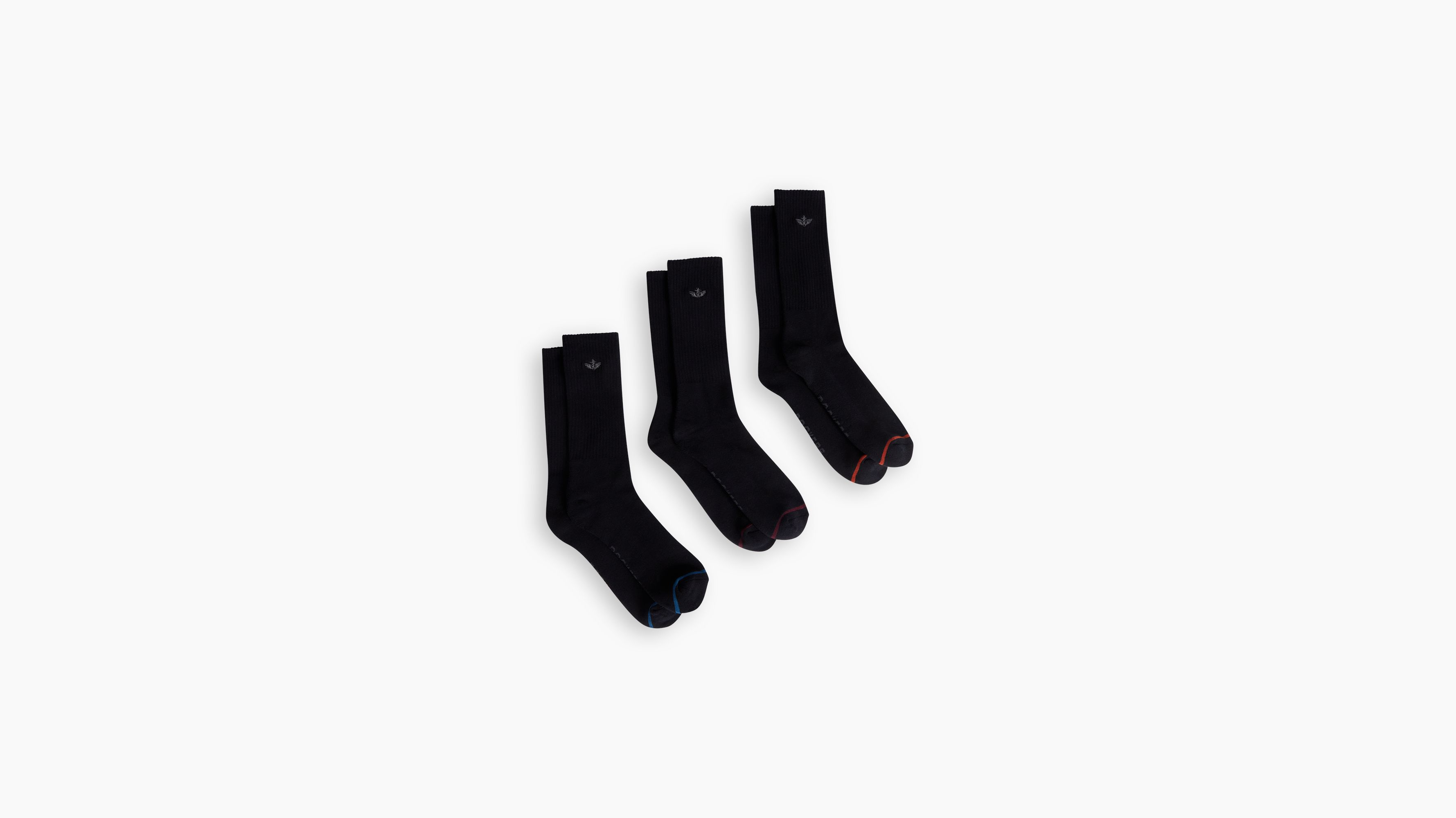Dockers chaussettes homme noires lot de 3 maille