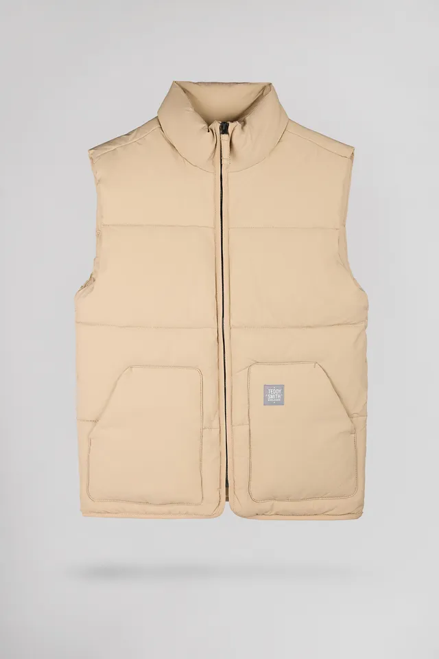Teddy Smith B-Francklin Jr doudoune sans manches beige garçon