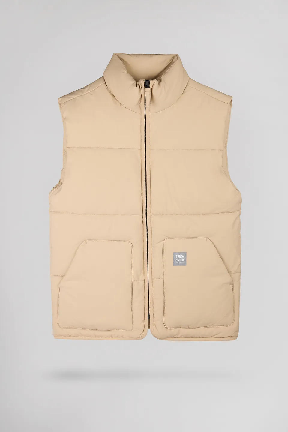 Teddy Smith B-Francklin Jr doudoune sans manches beige garçon