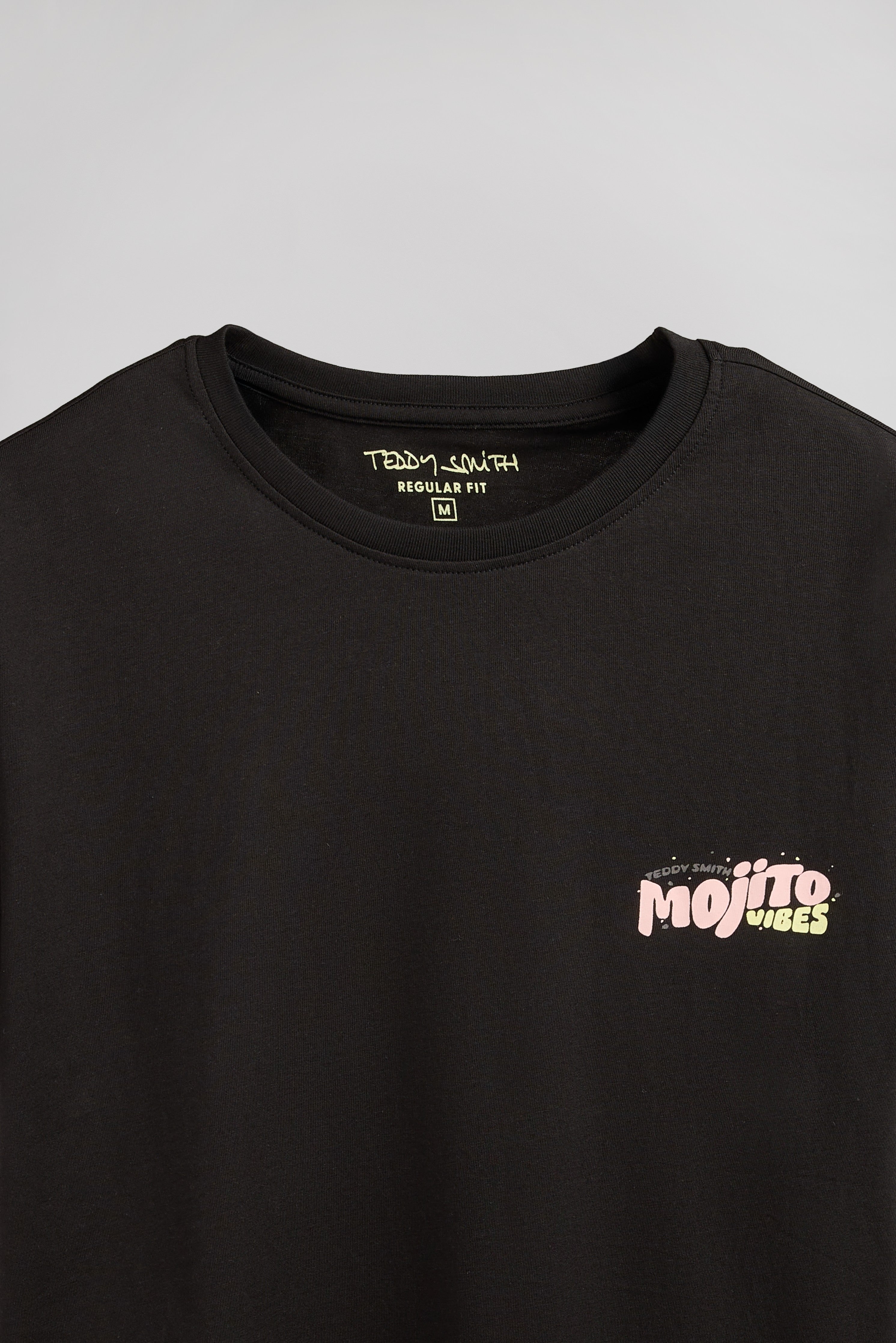 Teddy Smith T-Mojito MC Charbon t-shirt homme coton