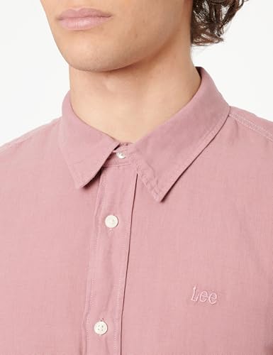 Lee Patch Shirt chemise homme mauve M coupe droite