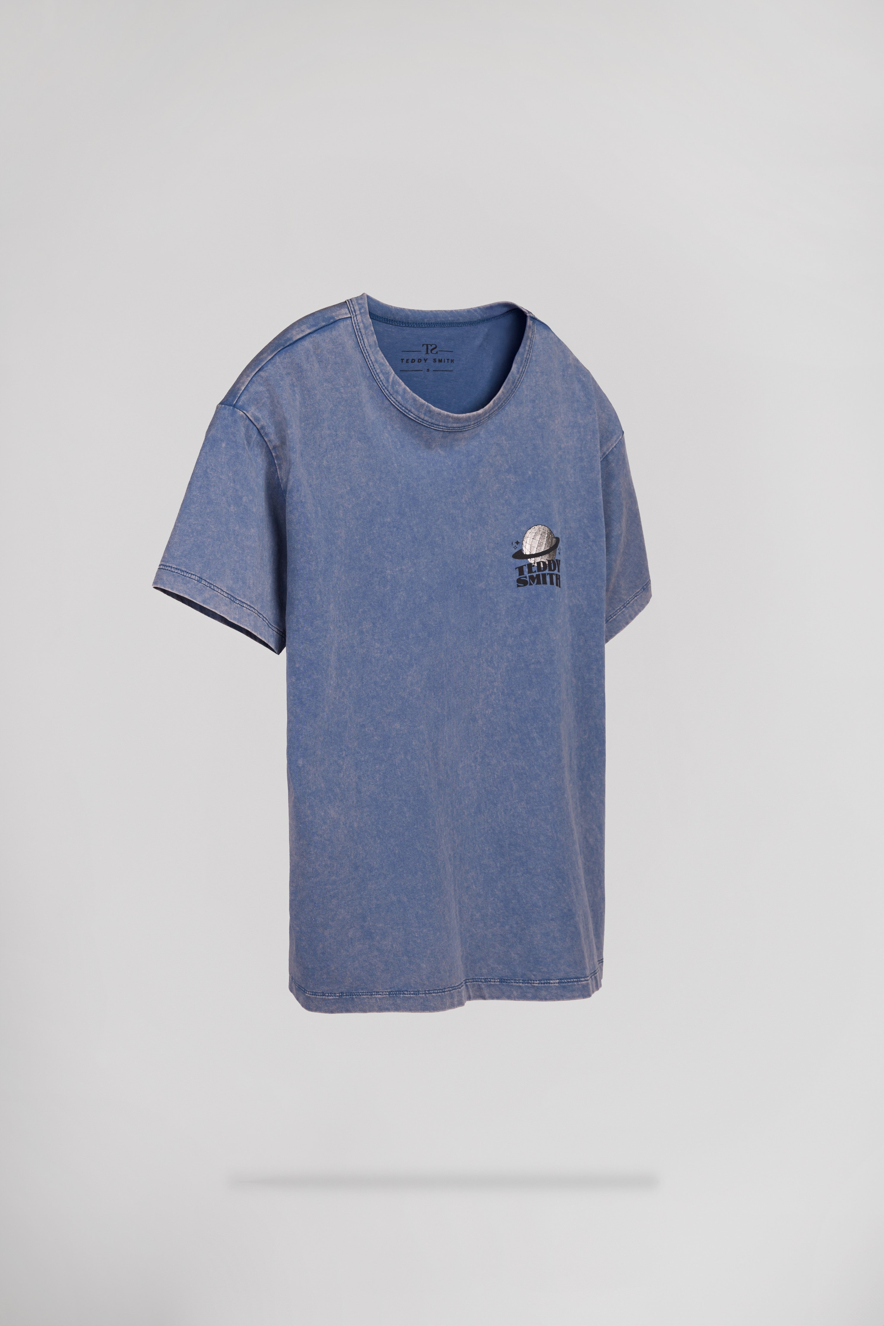 Teddy Smith T-Zoe MC t-shirt femme bleu imprimé dos