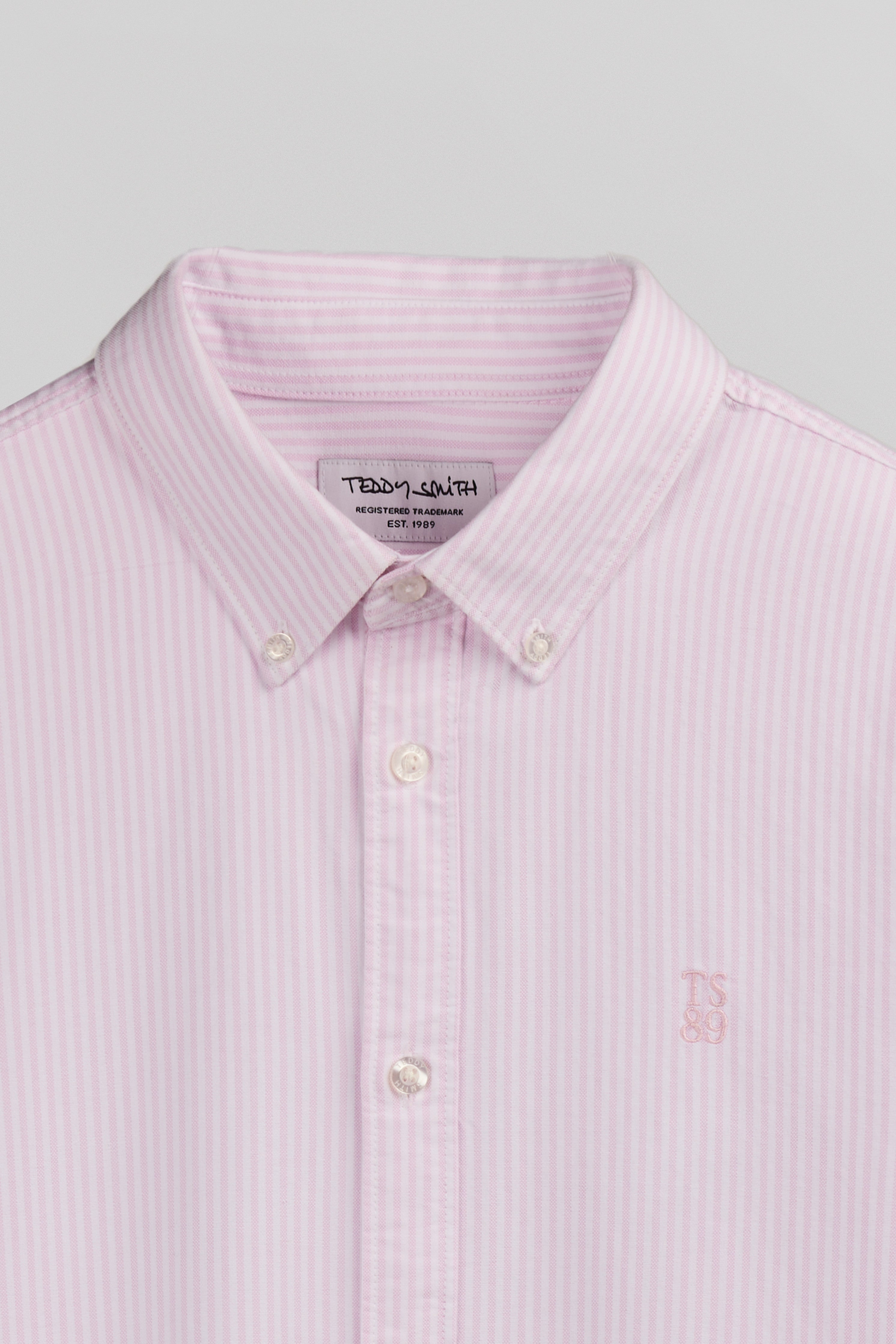 Teddy Smith C-Stanley ML Pink Shirt chemise homme