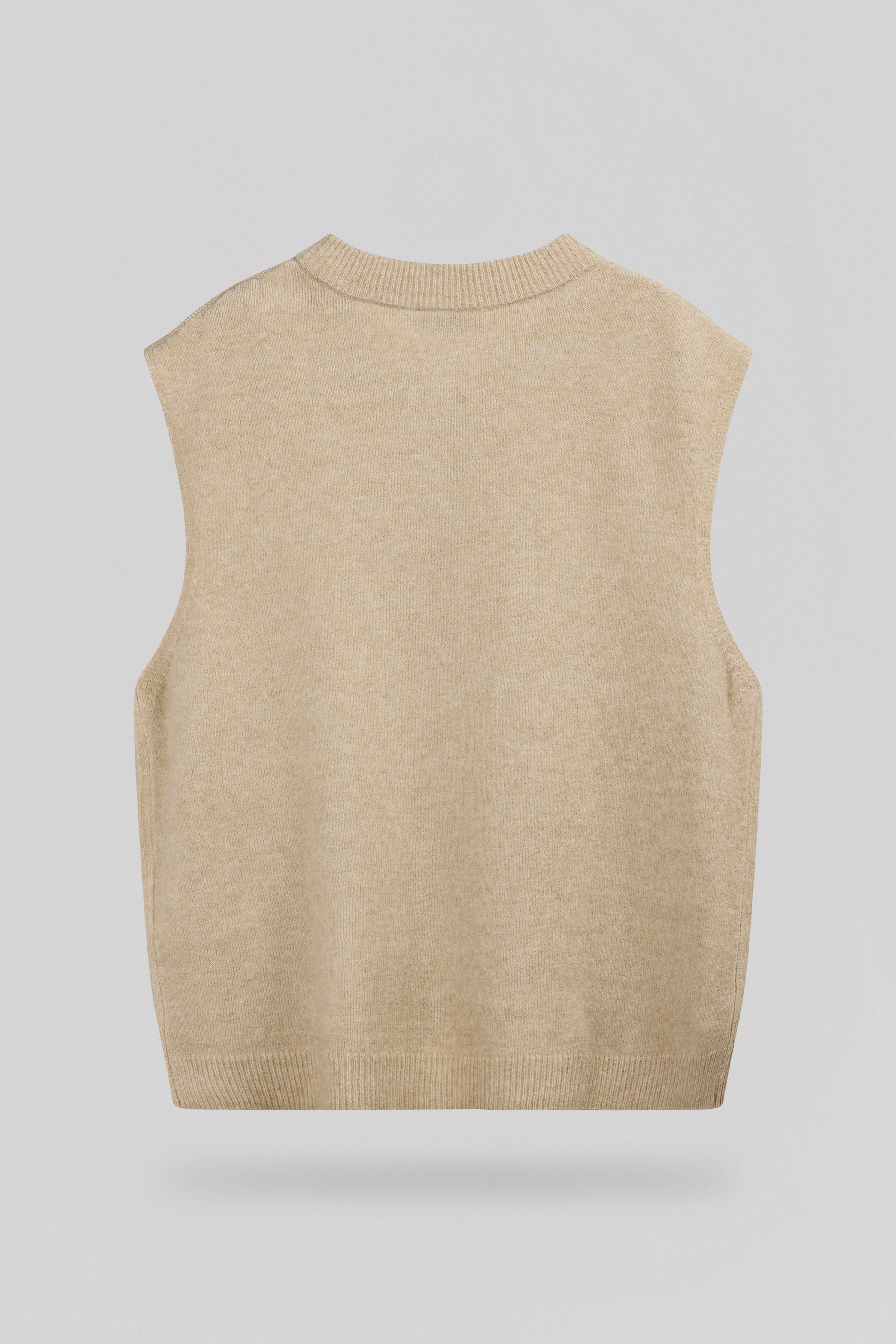 Teddy Smith G-Hazel gilet sans manches soft grège femme col rond