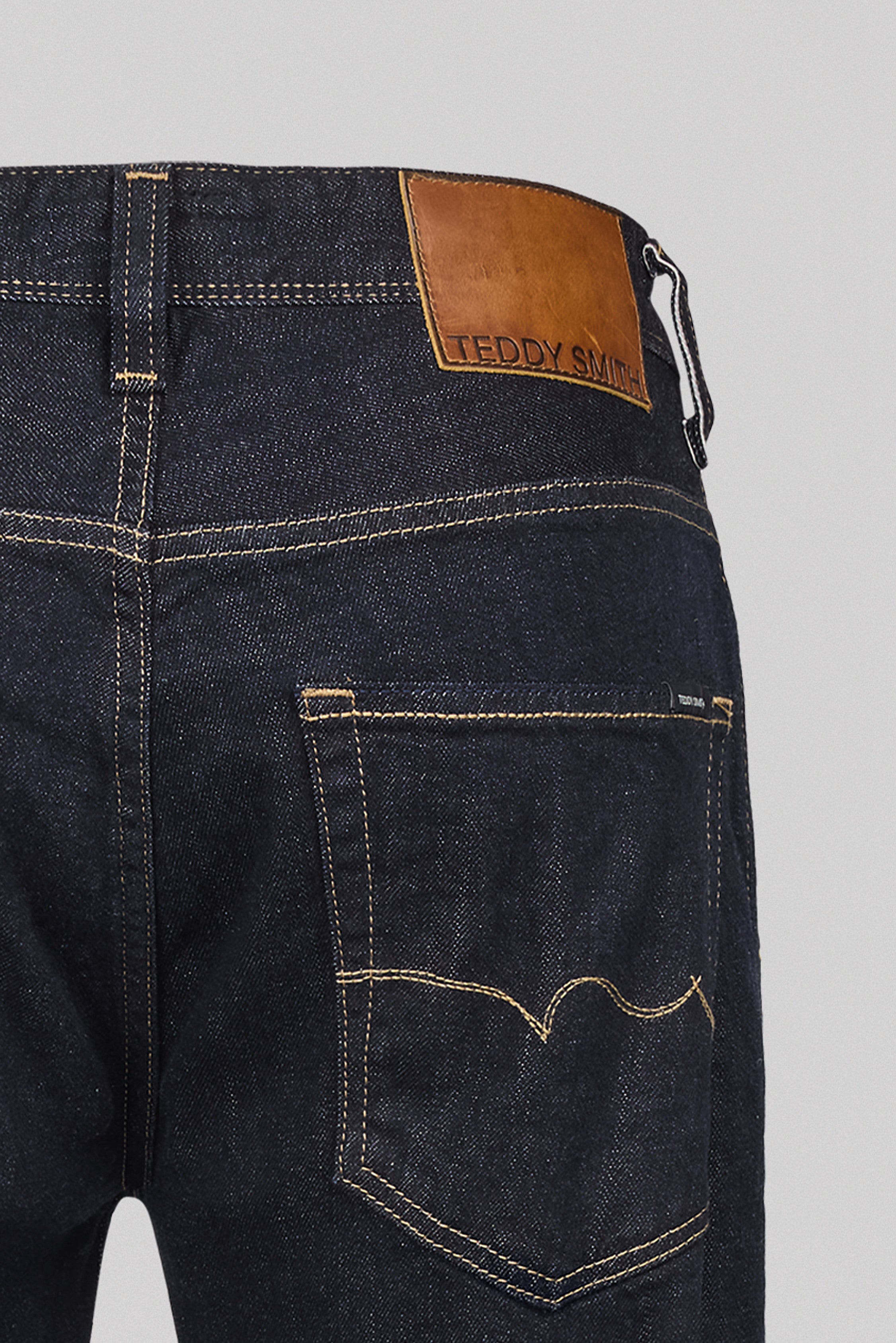Teddy Smith Reg Selvedge jean droit dark blue L32