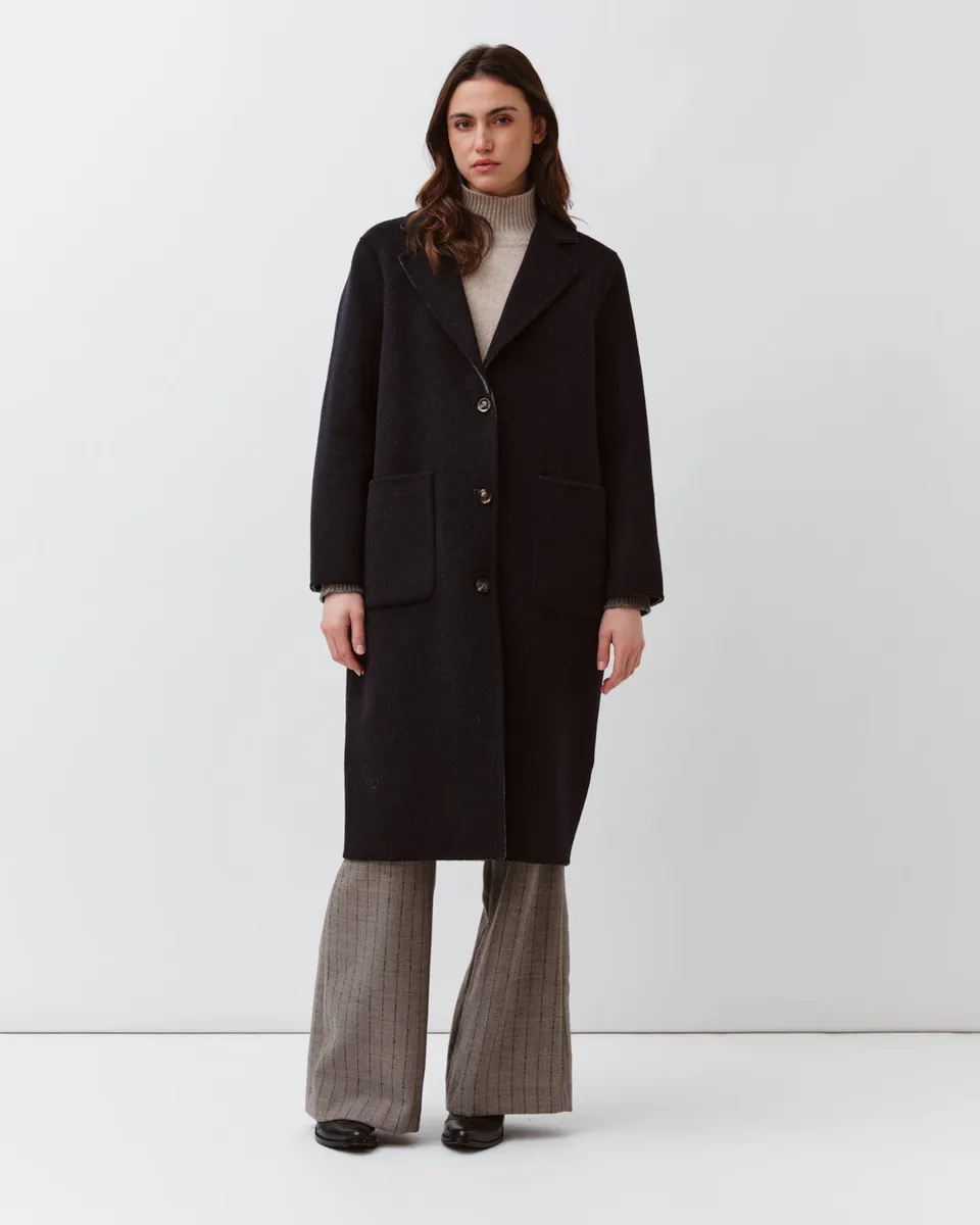 DIEGA Maiko manteau réversible marine gris