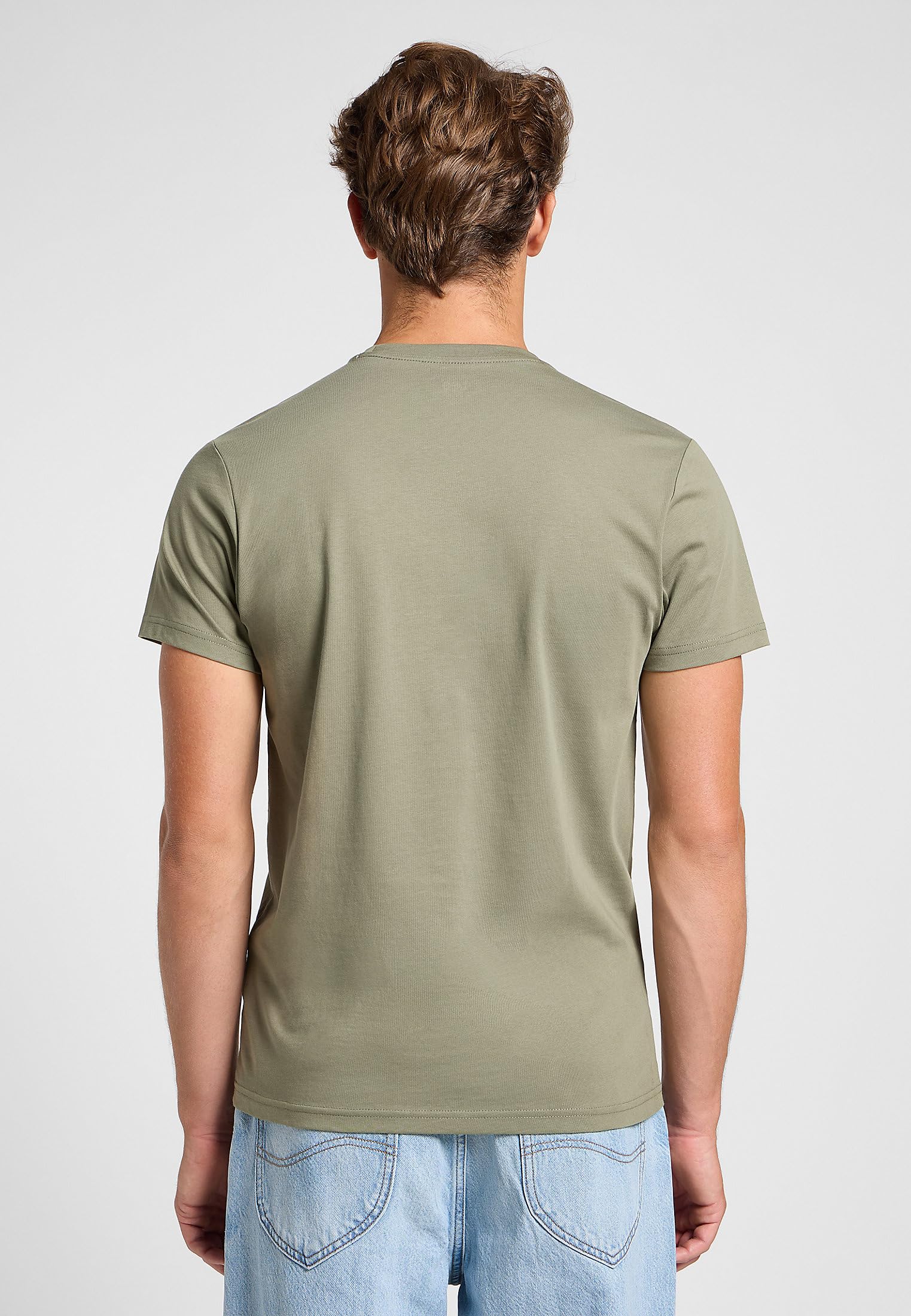 Lee Twin Pack Crew T-shirt homme x2 Jade Forest coupe ajustée