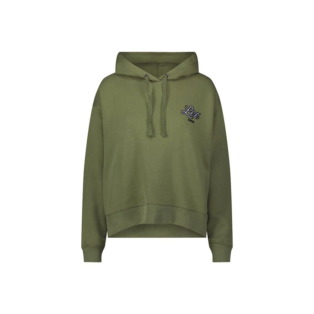 Lee Logo Hoodie Velvet Beet sweat capuche femme XS bordeaux