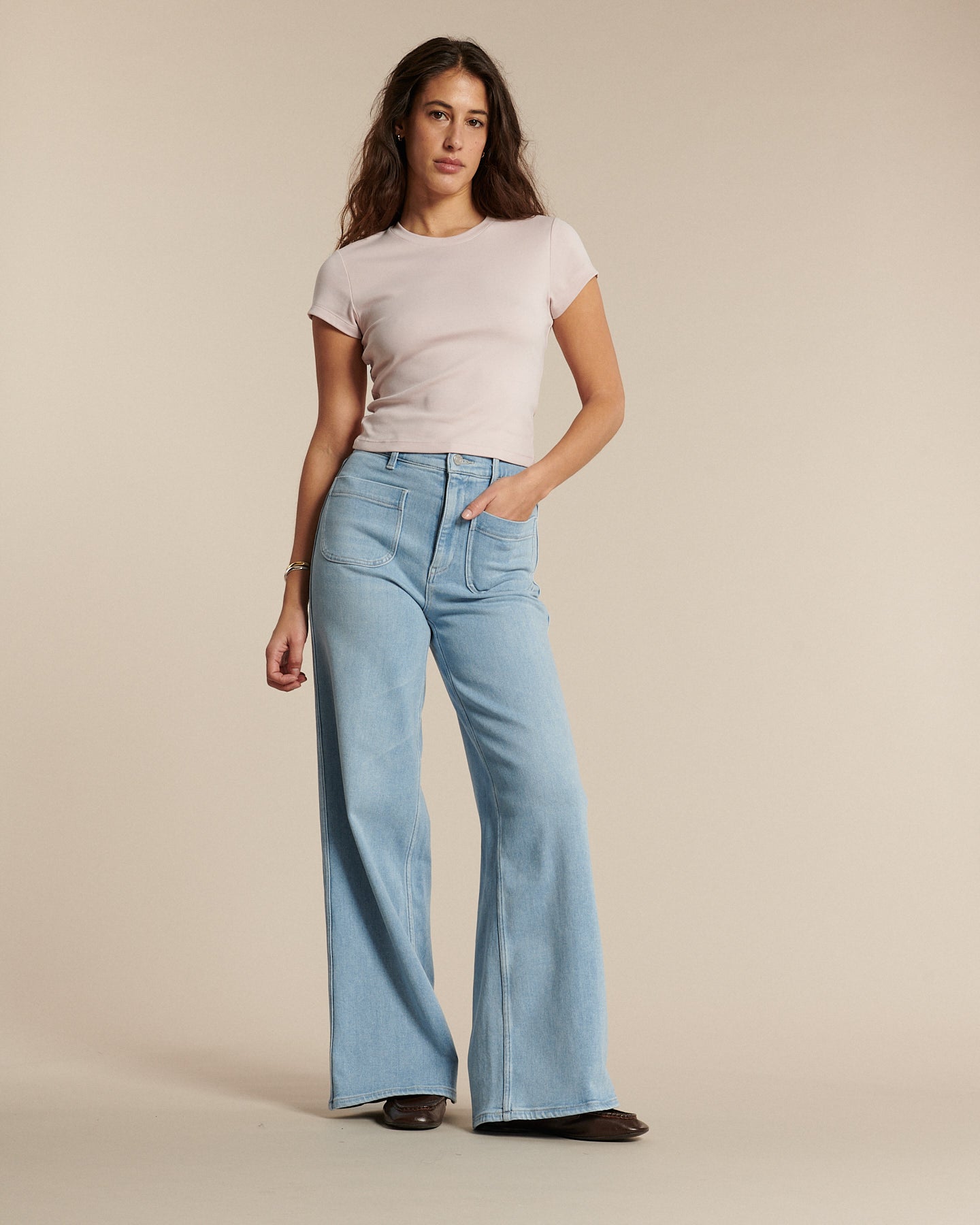 Labdip Noemie Denim Dawn Blue In 10 jean flare taille haute