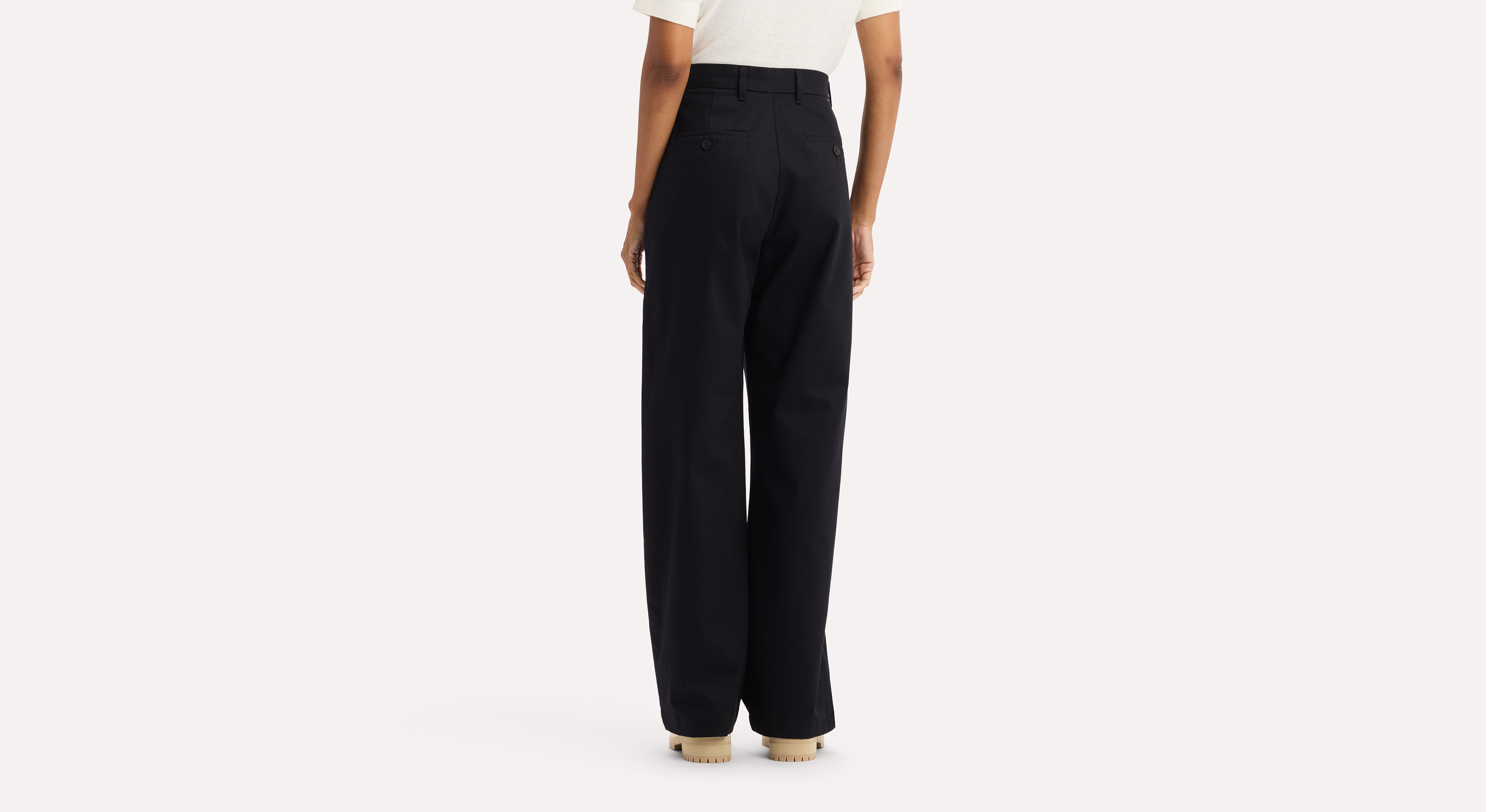 Dockers Signature pantalon chino noir taille haute large