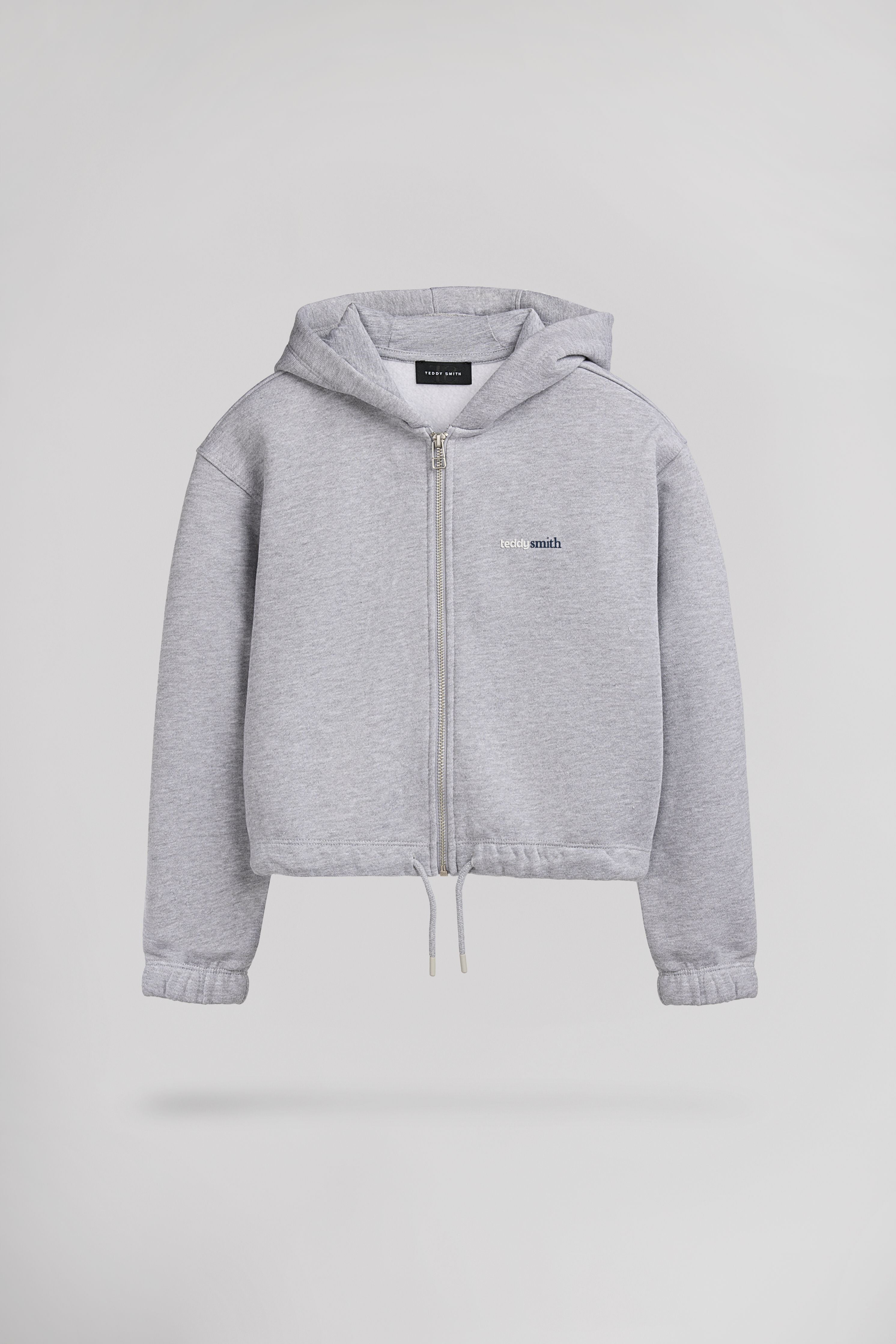 Teddy Smith G-Lilou HZ Jr gilet fille gris chiné molleton