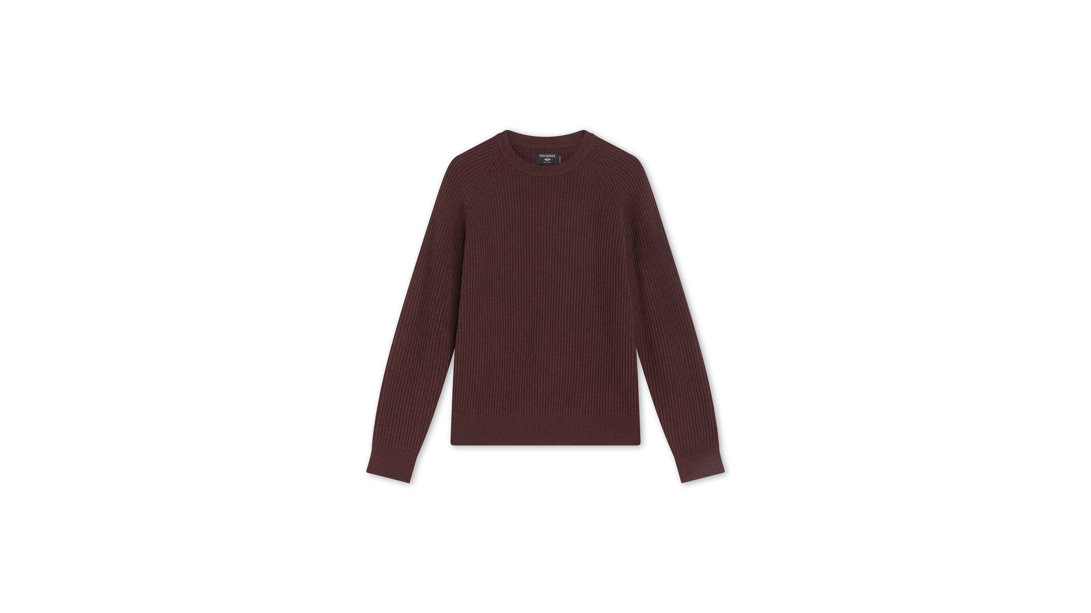 Dockers pull col rond rouge coupe regular homme