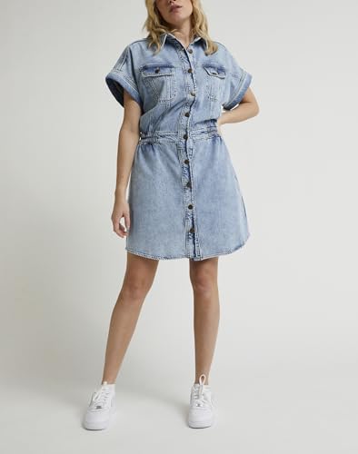 Lee Rider robe chemise denim femme XXL délavée