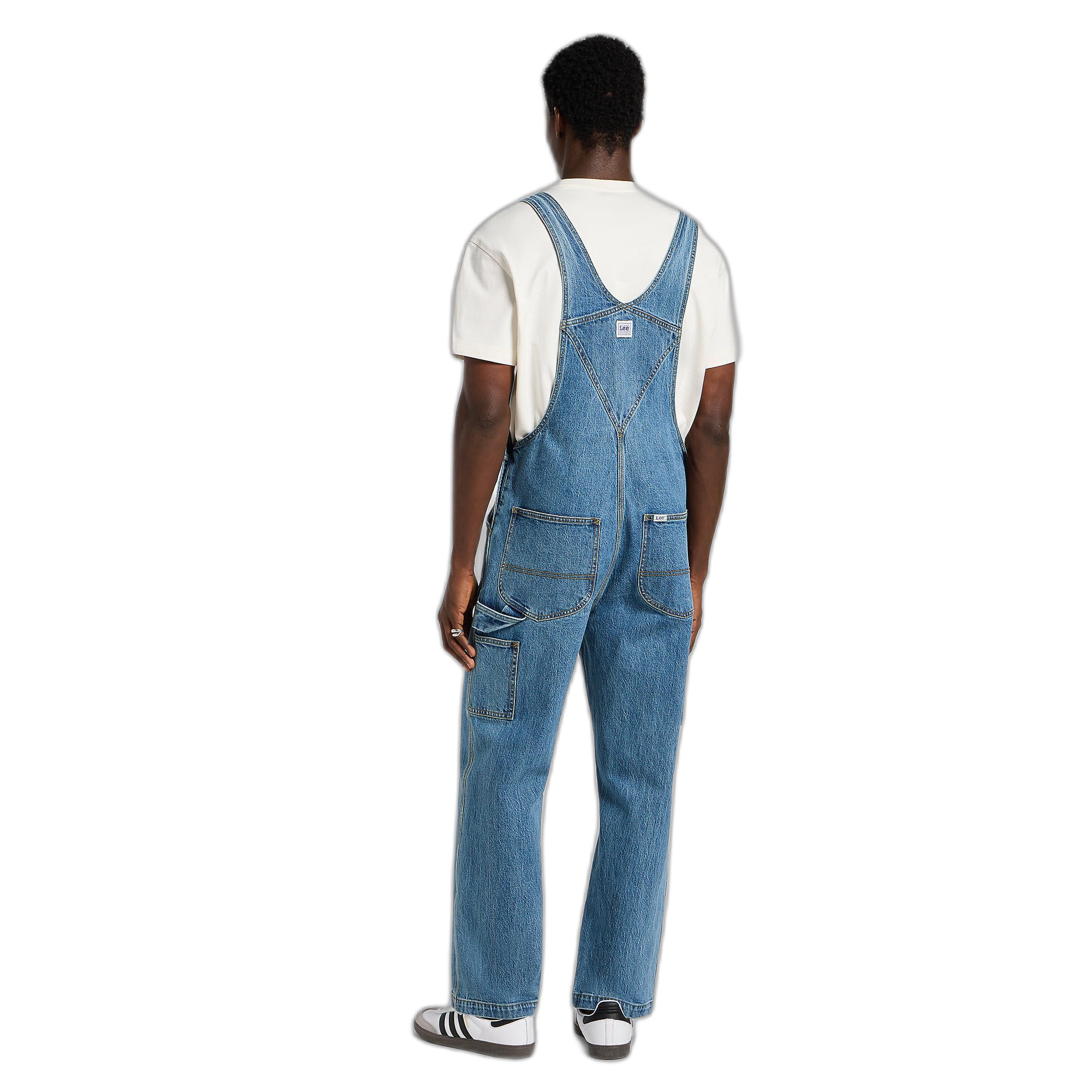 Lee Bib pantalon homme chino délavage Mid Wash
