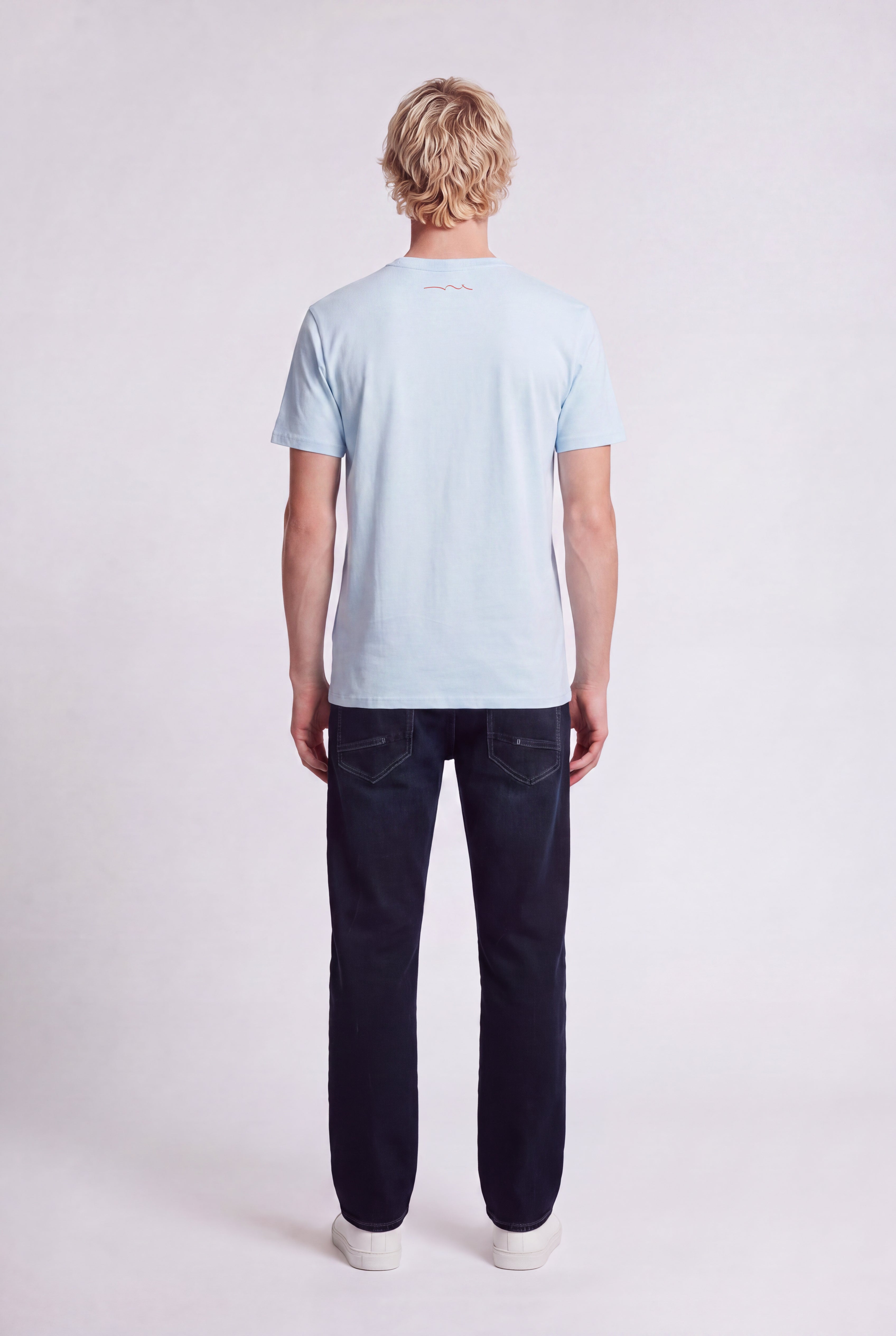 Teddy Smith The Tee 1 MC t-shirt homme bleu chiné