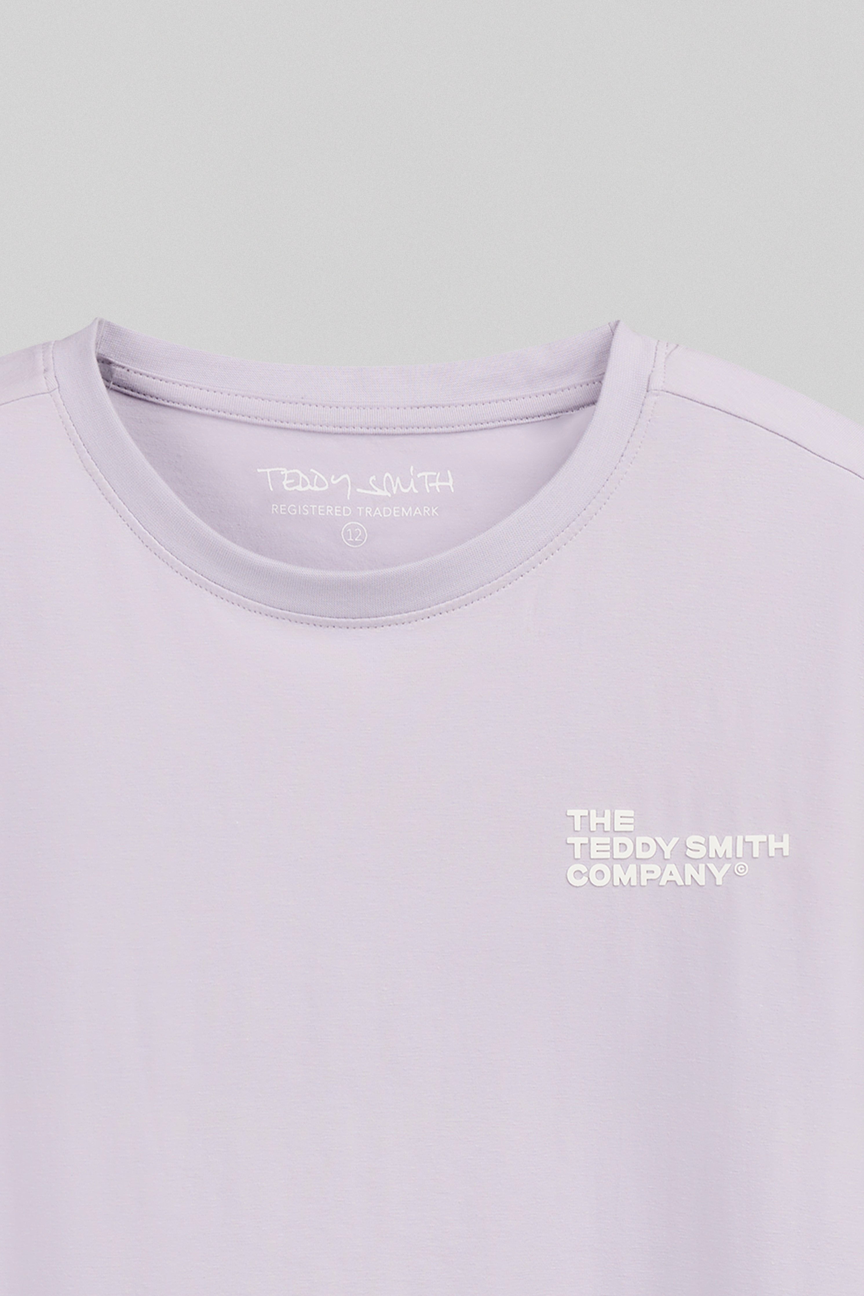 Teddy Smith T-Company MC Jr t-shirt garçon lavande ajusté