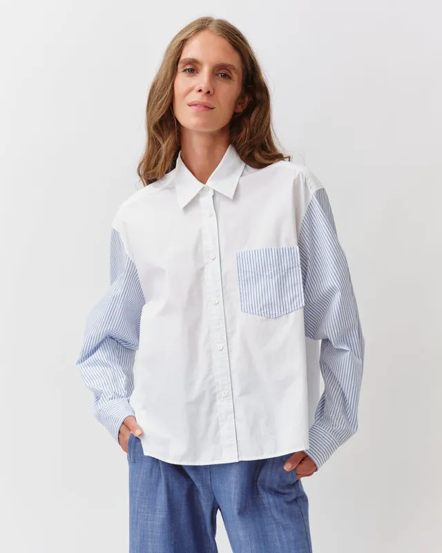 DIEGA CARMELLA chemise blanche courte droite