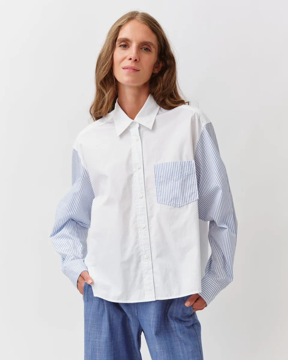 DIEGA CARMELLA chemise blanche courte droite