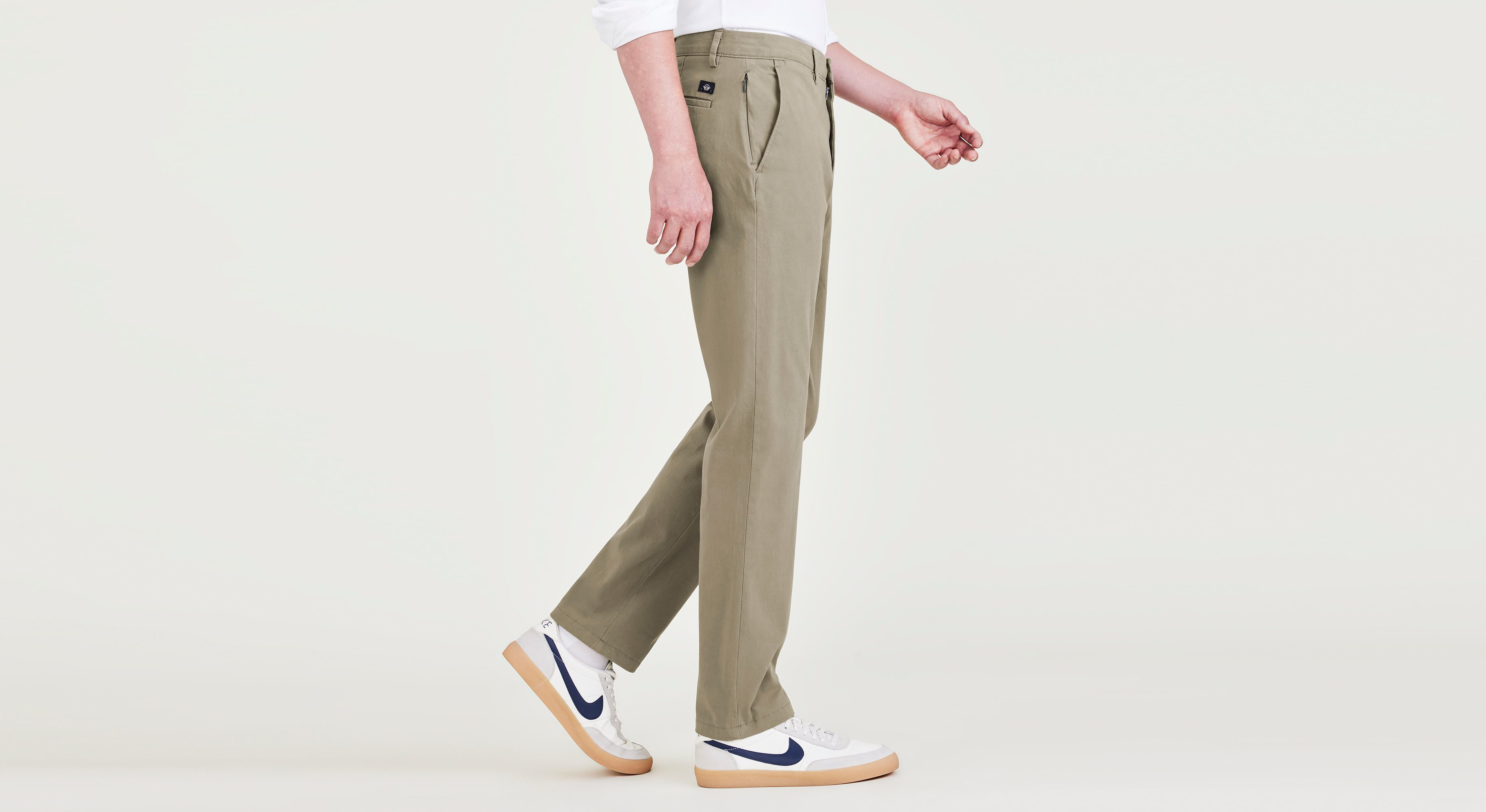Dockers Crafted Khaki Slim Fit chino camouflage vert stretch