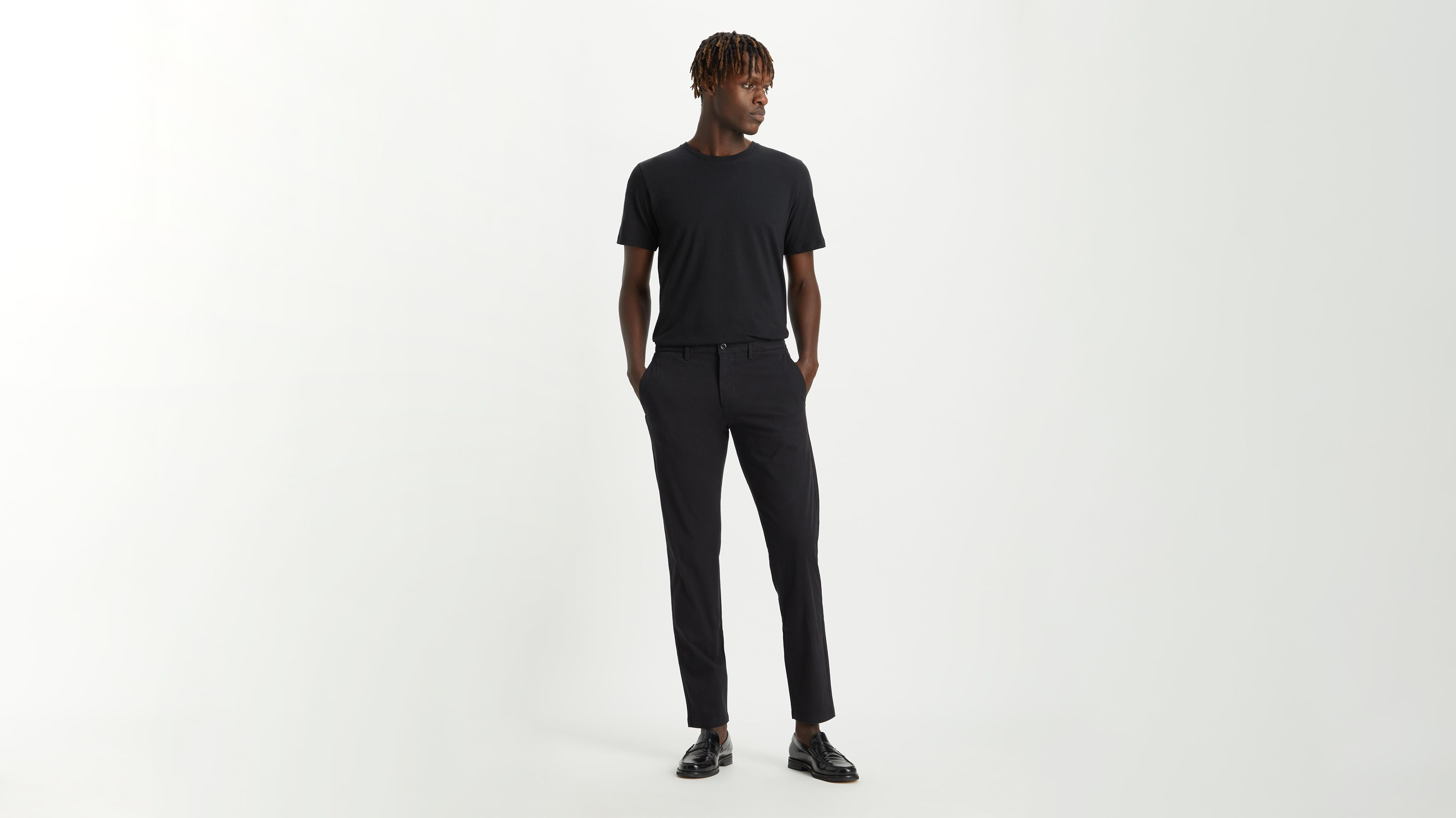 Dockers Crafted Khaki Slim Tapered chino noir stretch