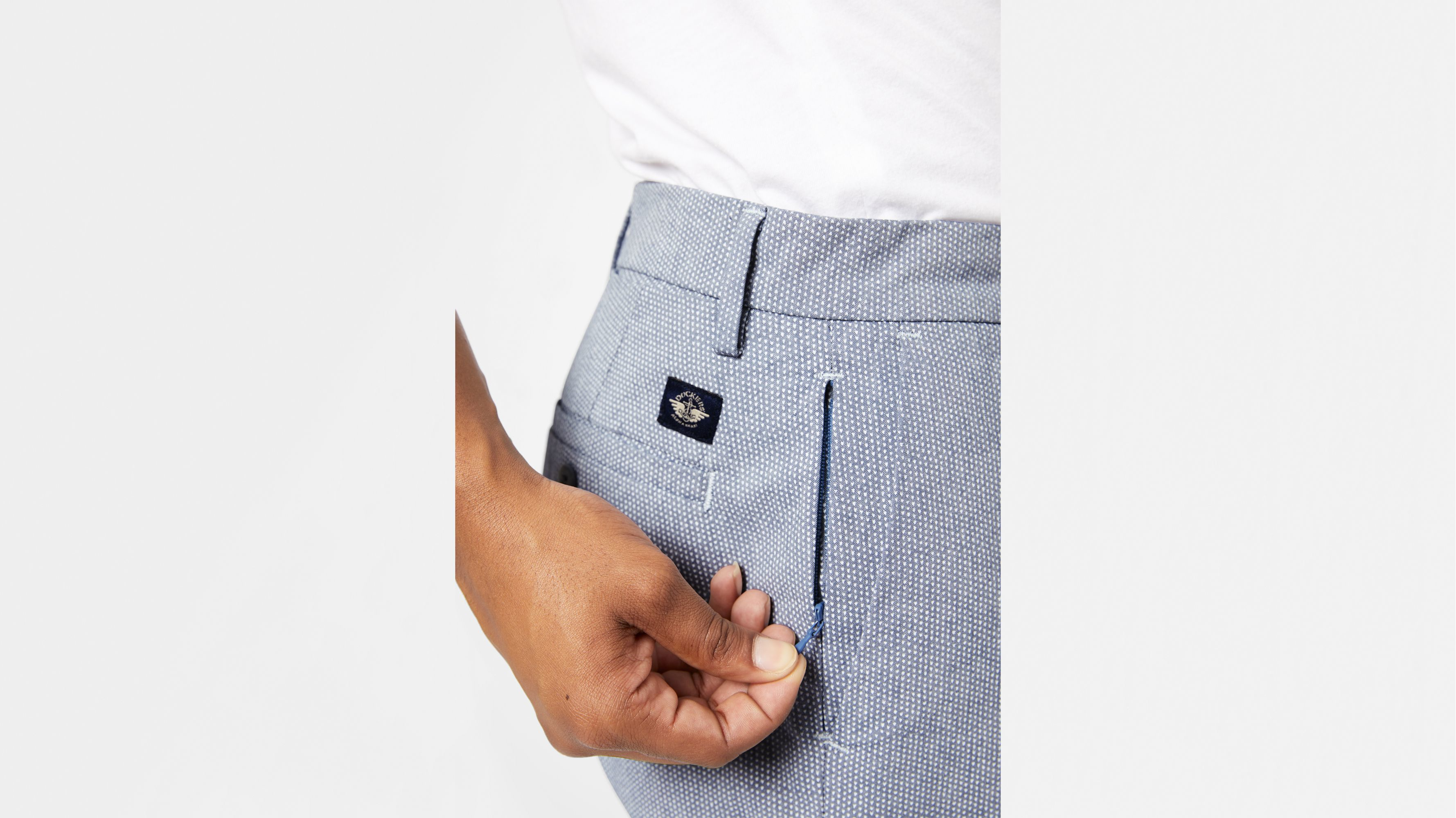 Dockers Supreme Flex Short Chino Slim Bleu Saragasso