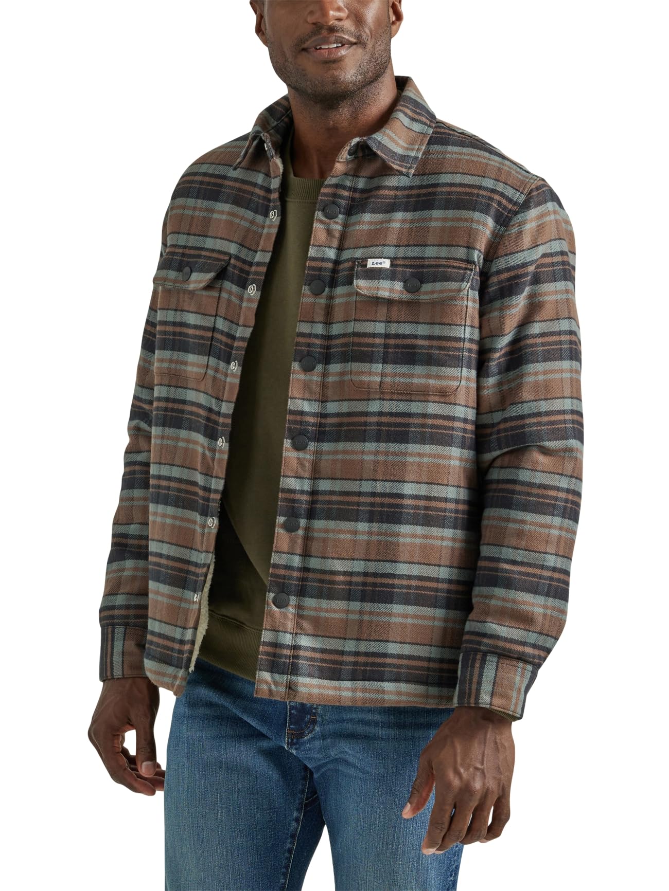 Lee Surchemise Homme XL Flanelle Anthem Plaid Bleu