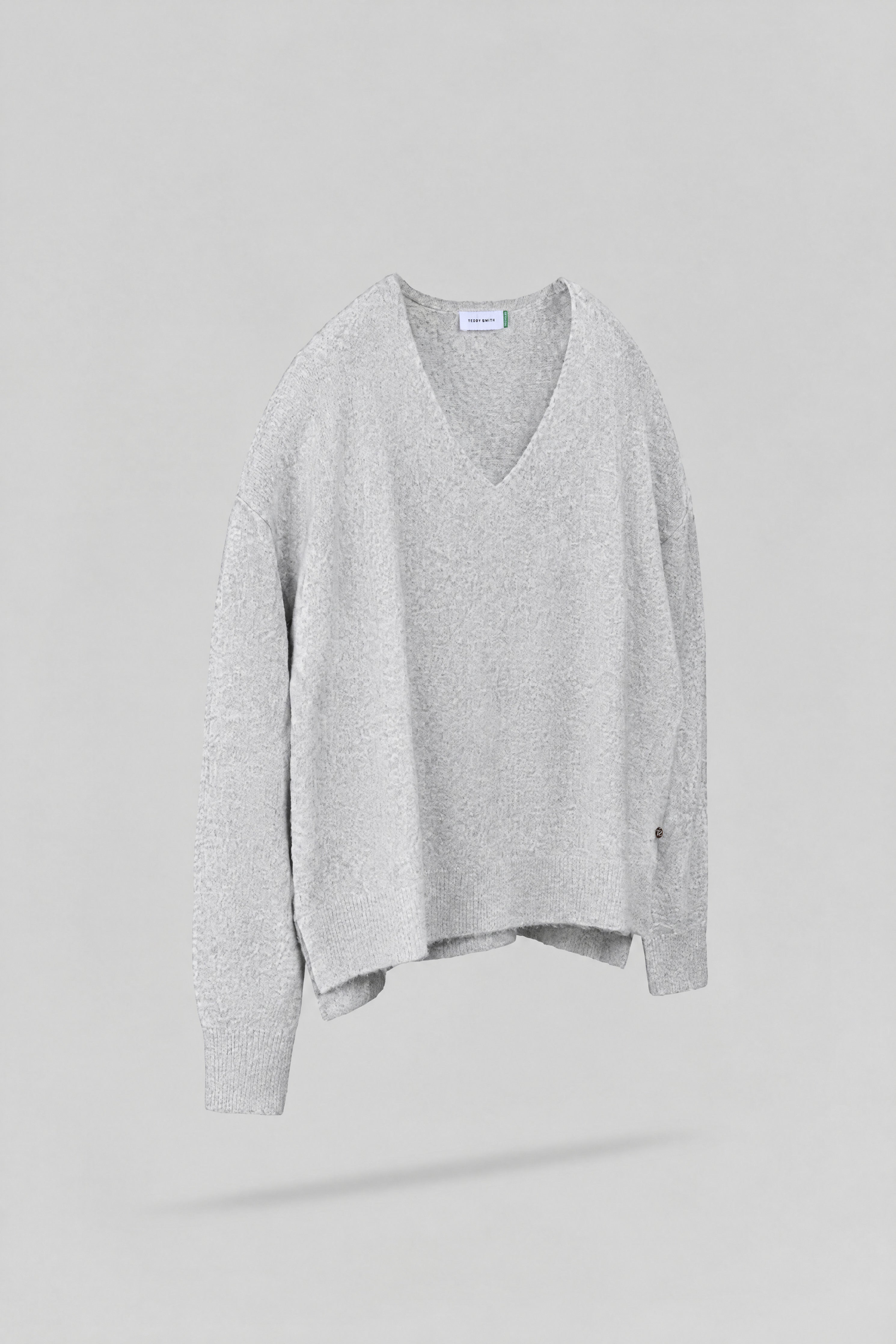 Teddy Smith P-Billie pull gris chiné femme laine