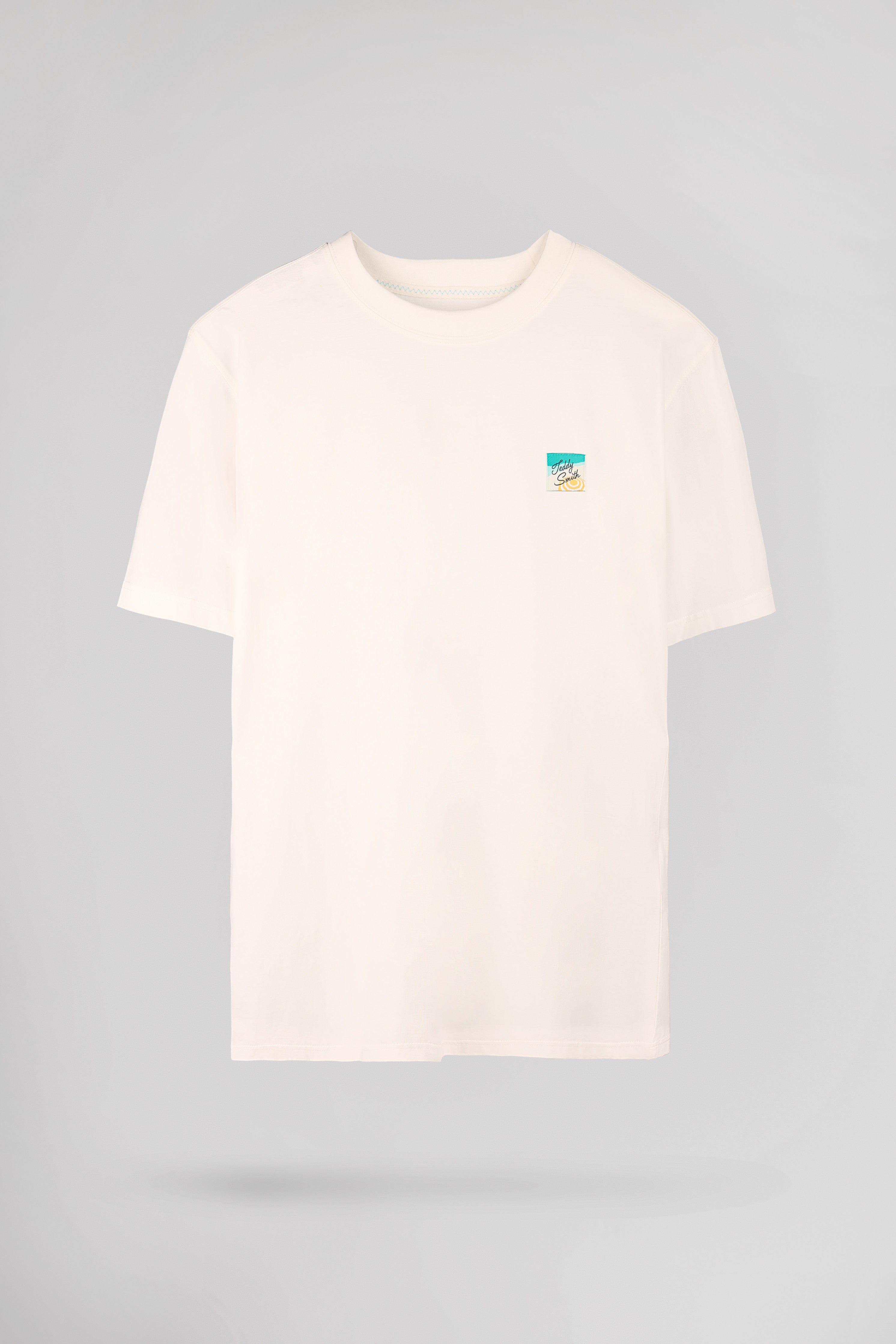 Teddy Smith T-Edric MC Middle White t-shirt ample col rond