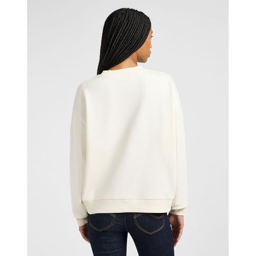 Lee Relaxed Graphic Crew sweat femme L écru
