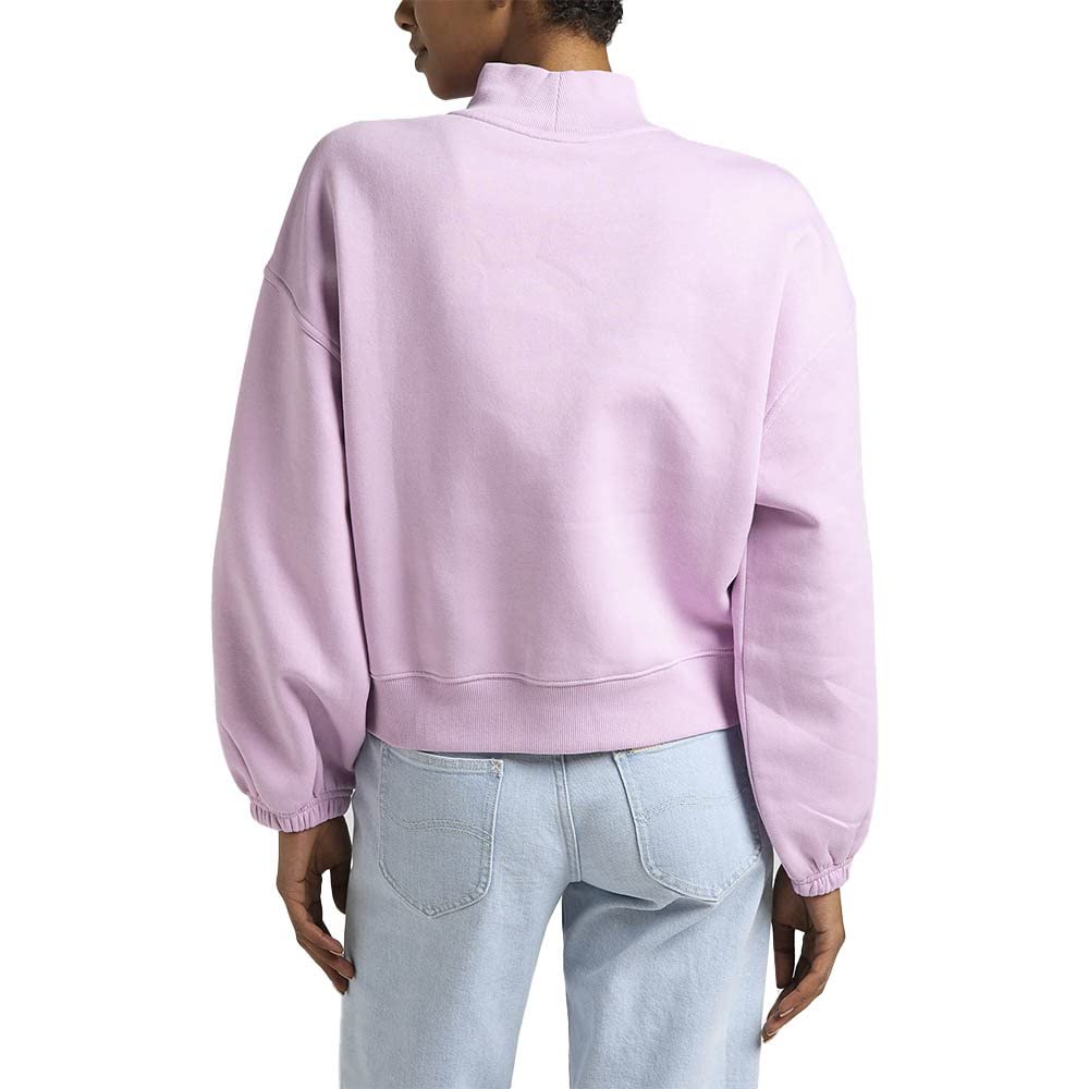 Lee Highneck Volume Sleeve sweat femme violet