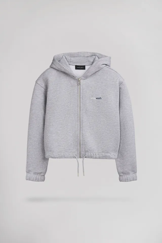 Teddy Smith G-Lilou HZ Jr gilet fille gris chiné molleton