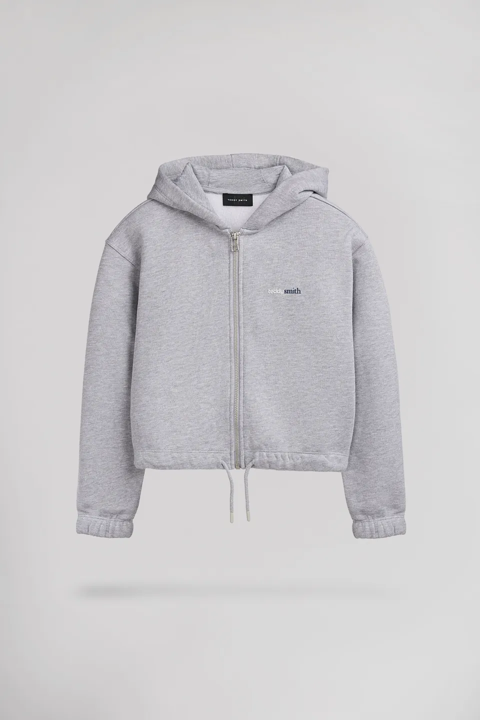 Teddy Smith G-Lilou HZ Jr gilet fille gris chiné molleton