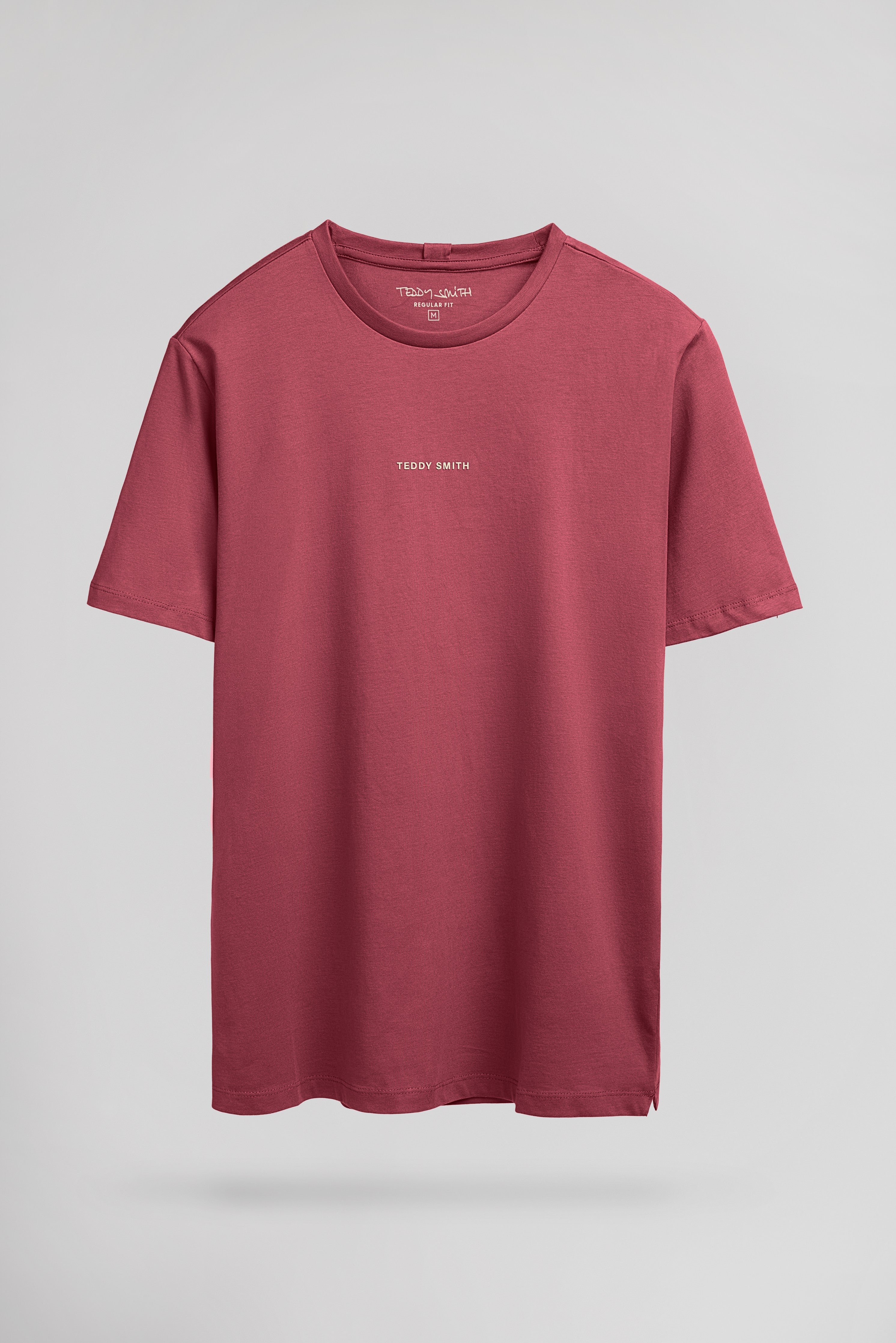 Teddy Smith T-Soy 2 MC t-shirt homme framboise foncé coton