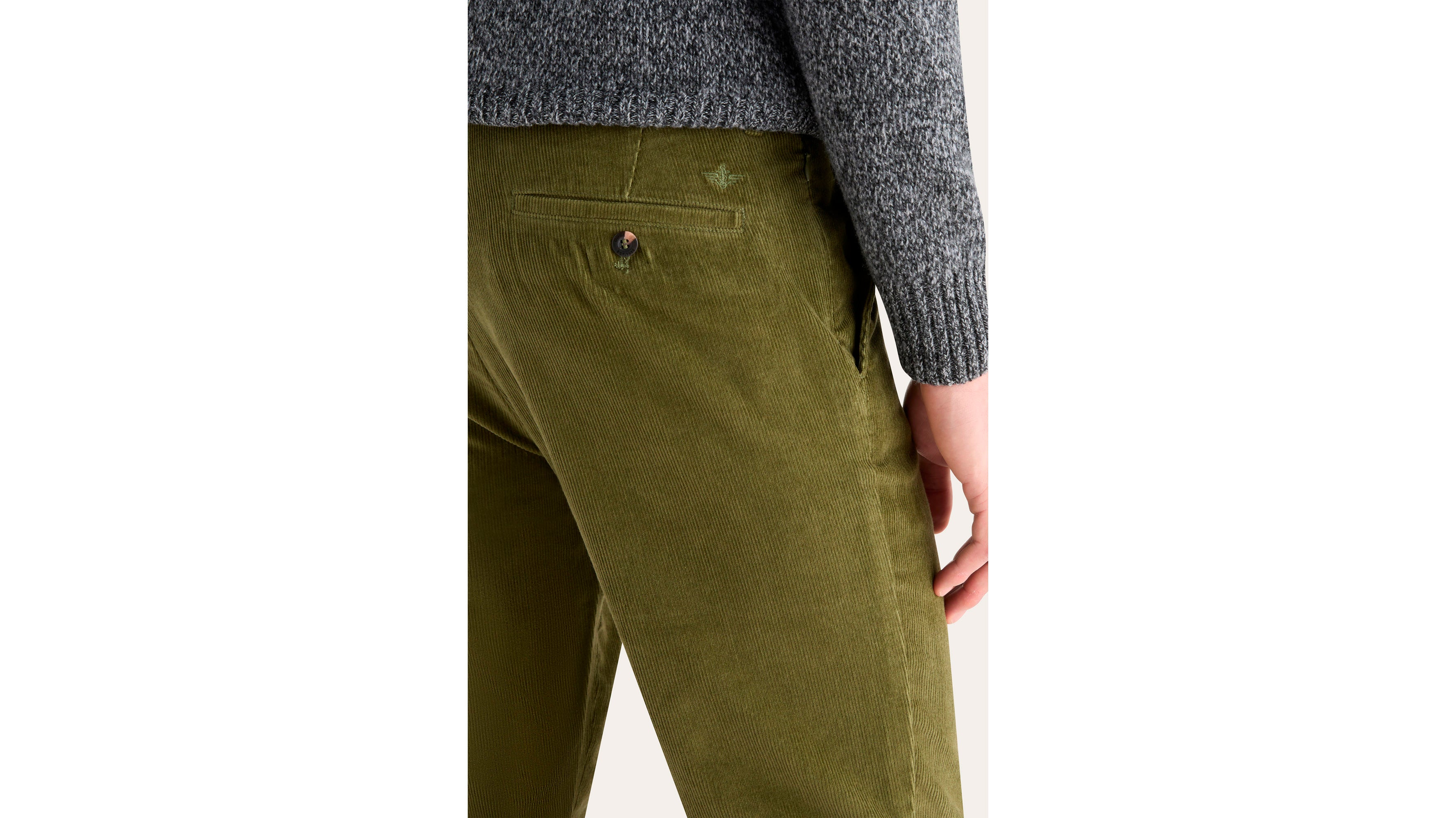 Dockers Crafted Khaki Slim chino vert stretch