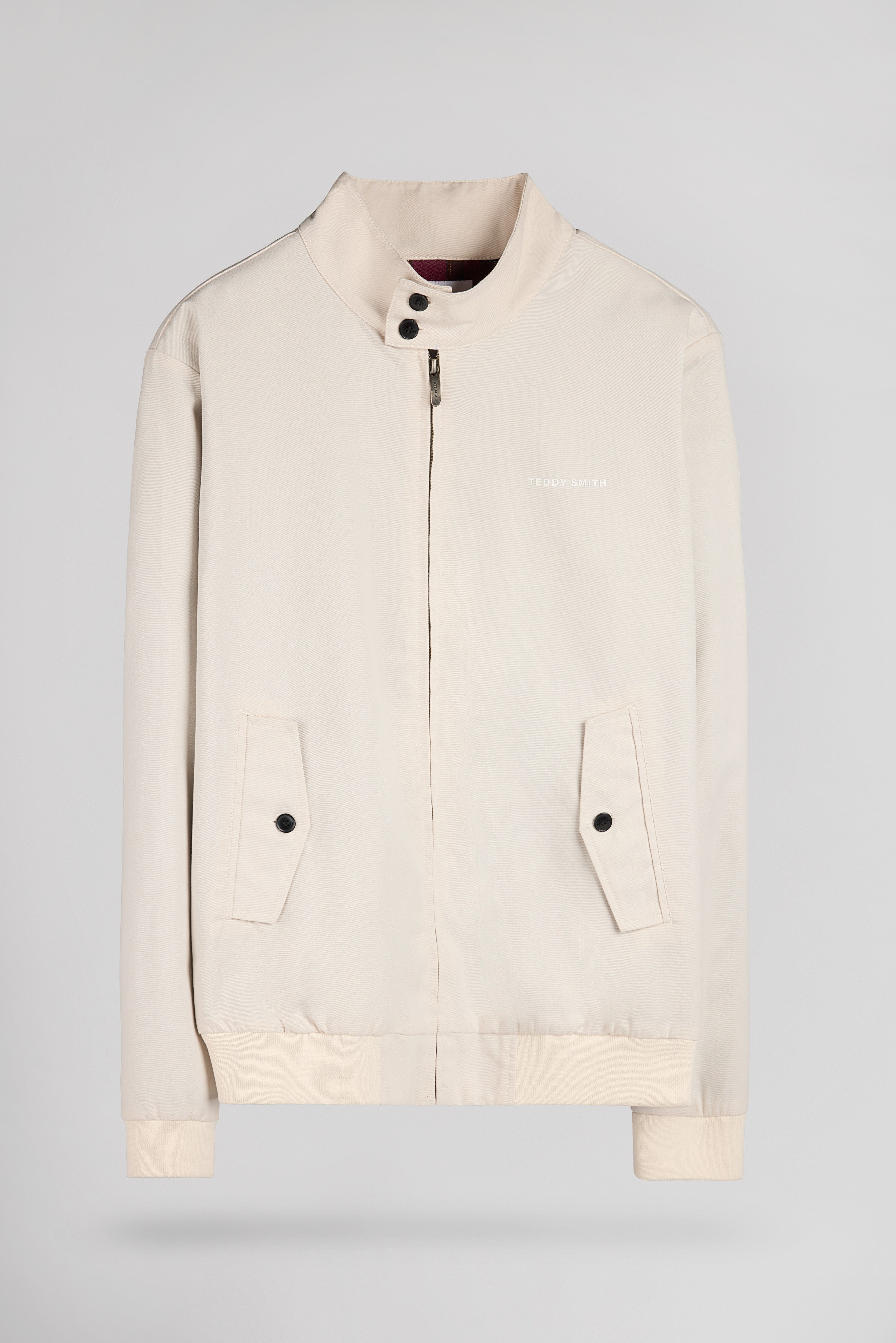 Teddy Smith Sanson 2 Cream blouson crème twill coton
