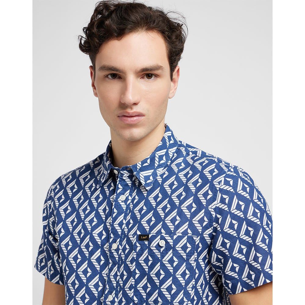 Lee Leesure chemise homme manches courtes rayé coton
