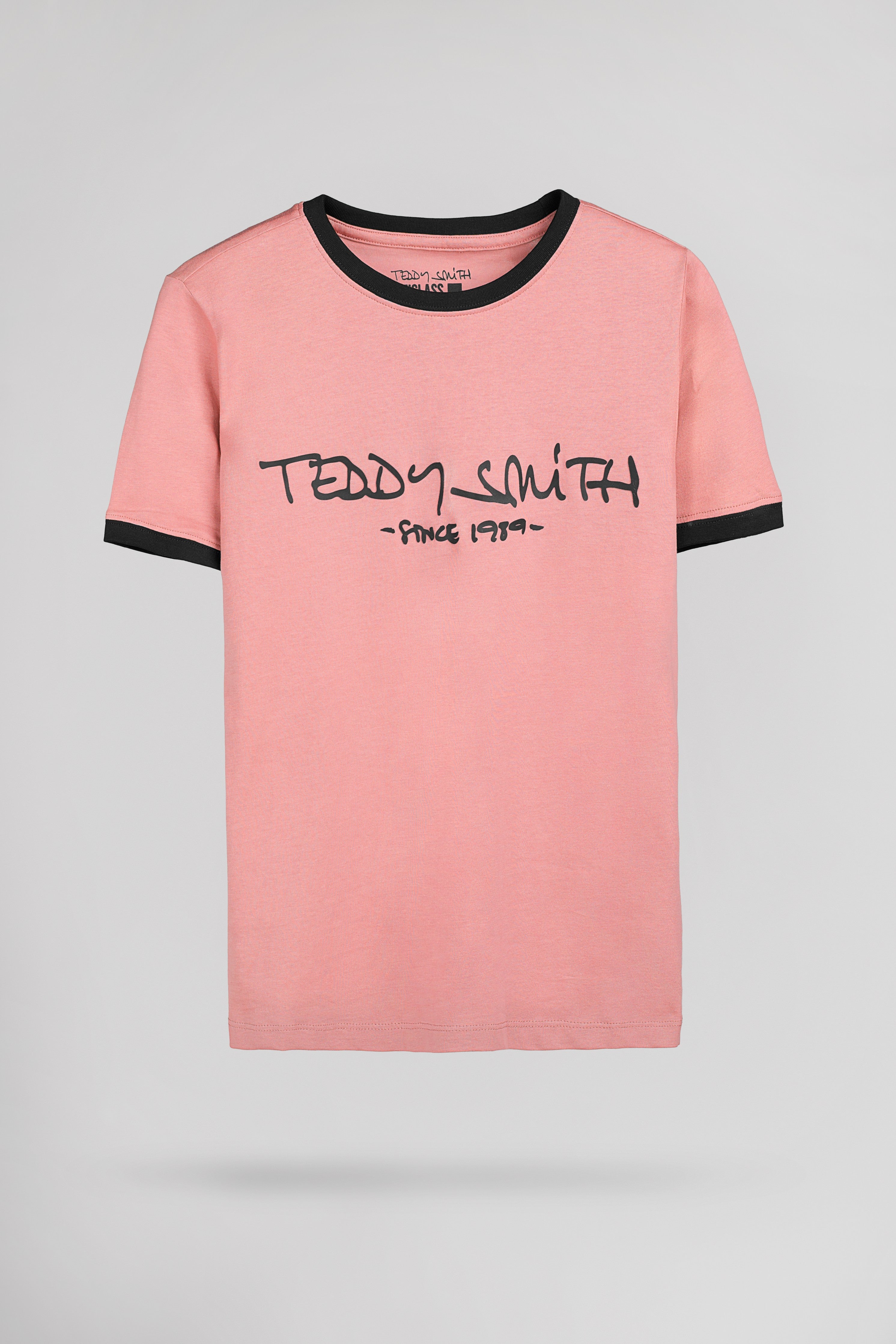 Teddy Smith Ticlass MC t-shirt rose col rond