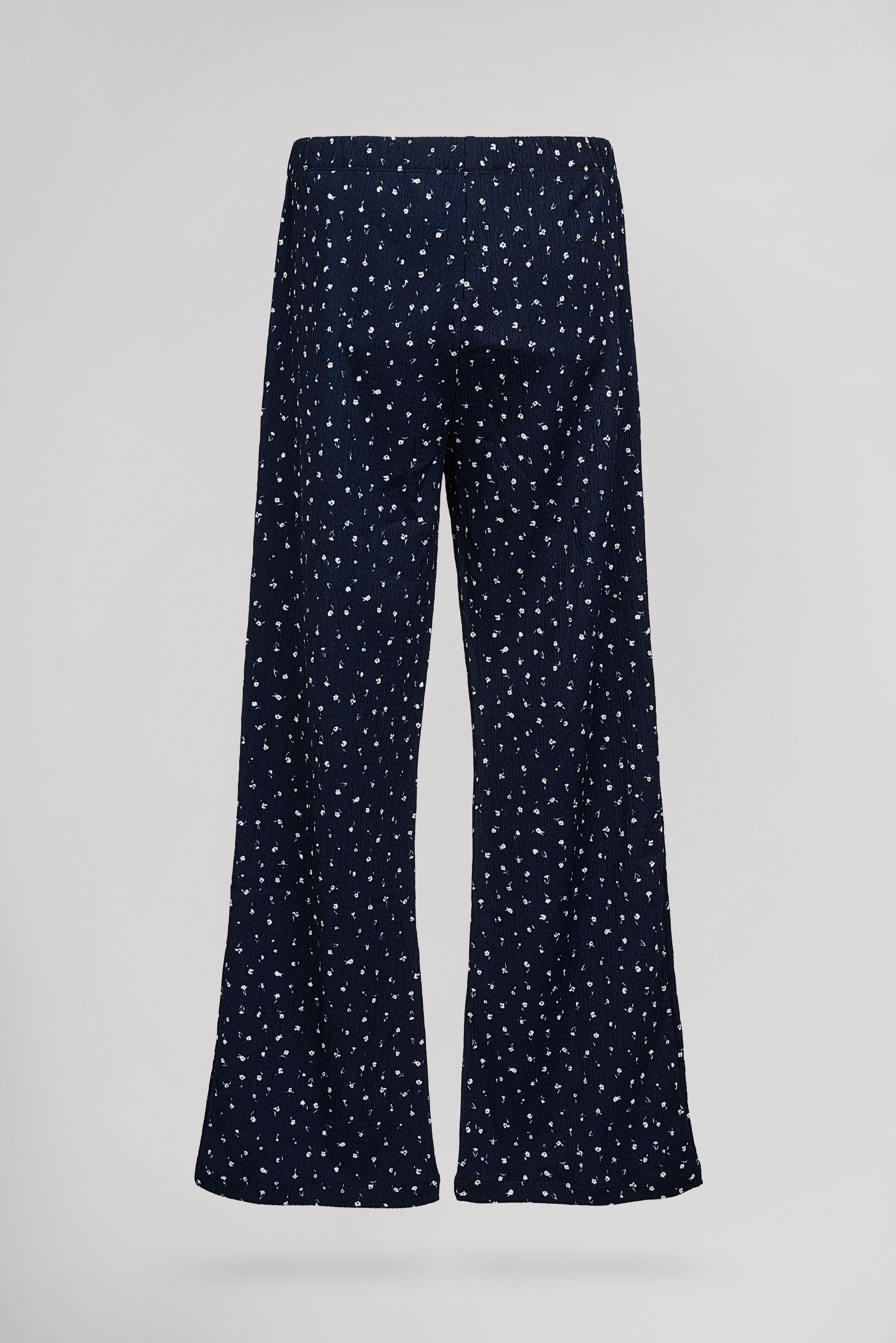 Teddy Smith P-Solena pantalon fille bleu floral ajusté