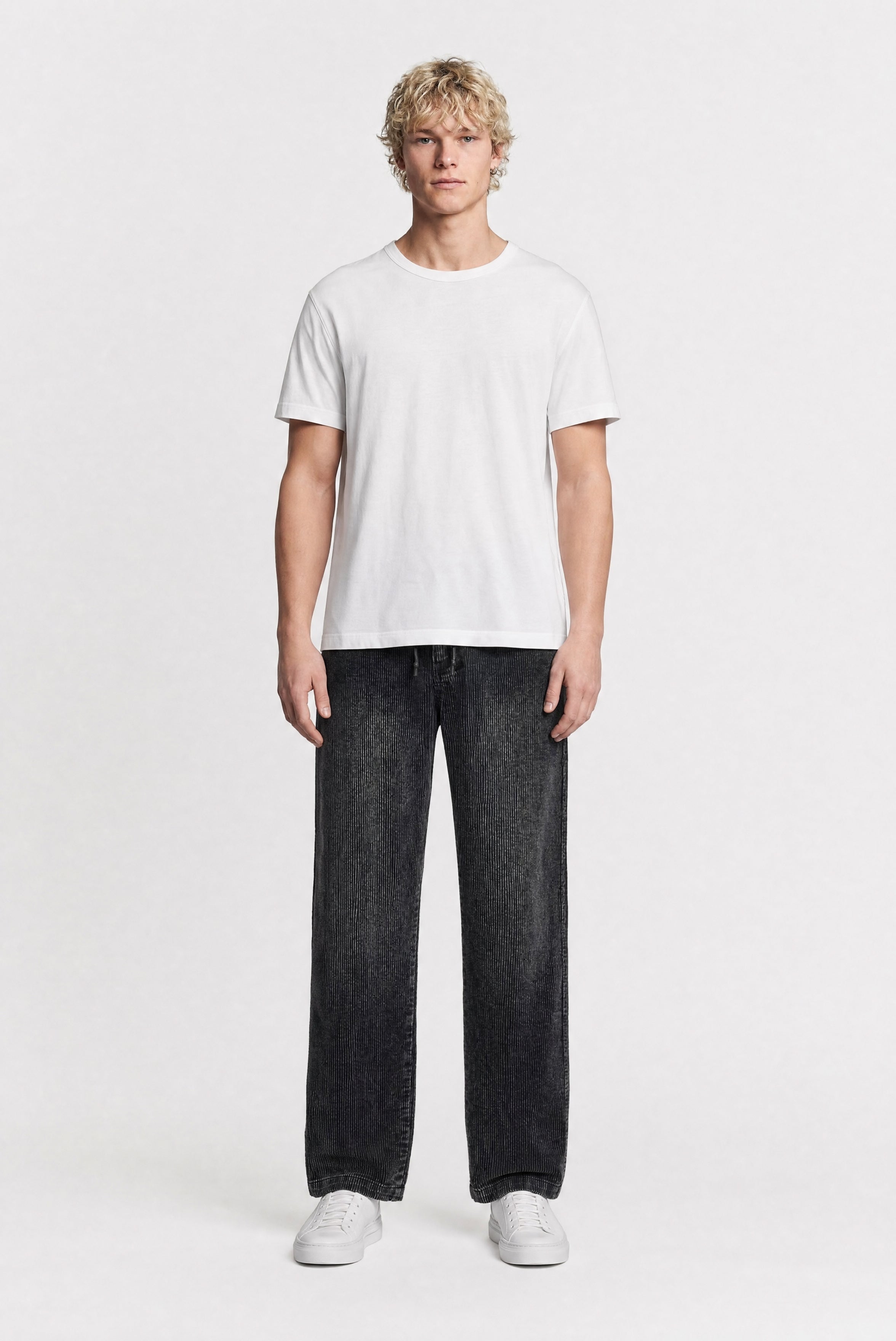 Teddy Smith P-York Velvet pantalon velours noir homme