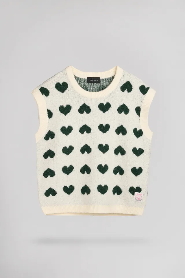 Teddy Smith P-Jacky JR pull cœur blanc fille
