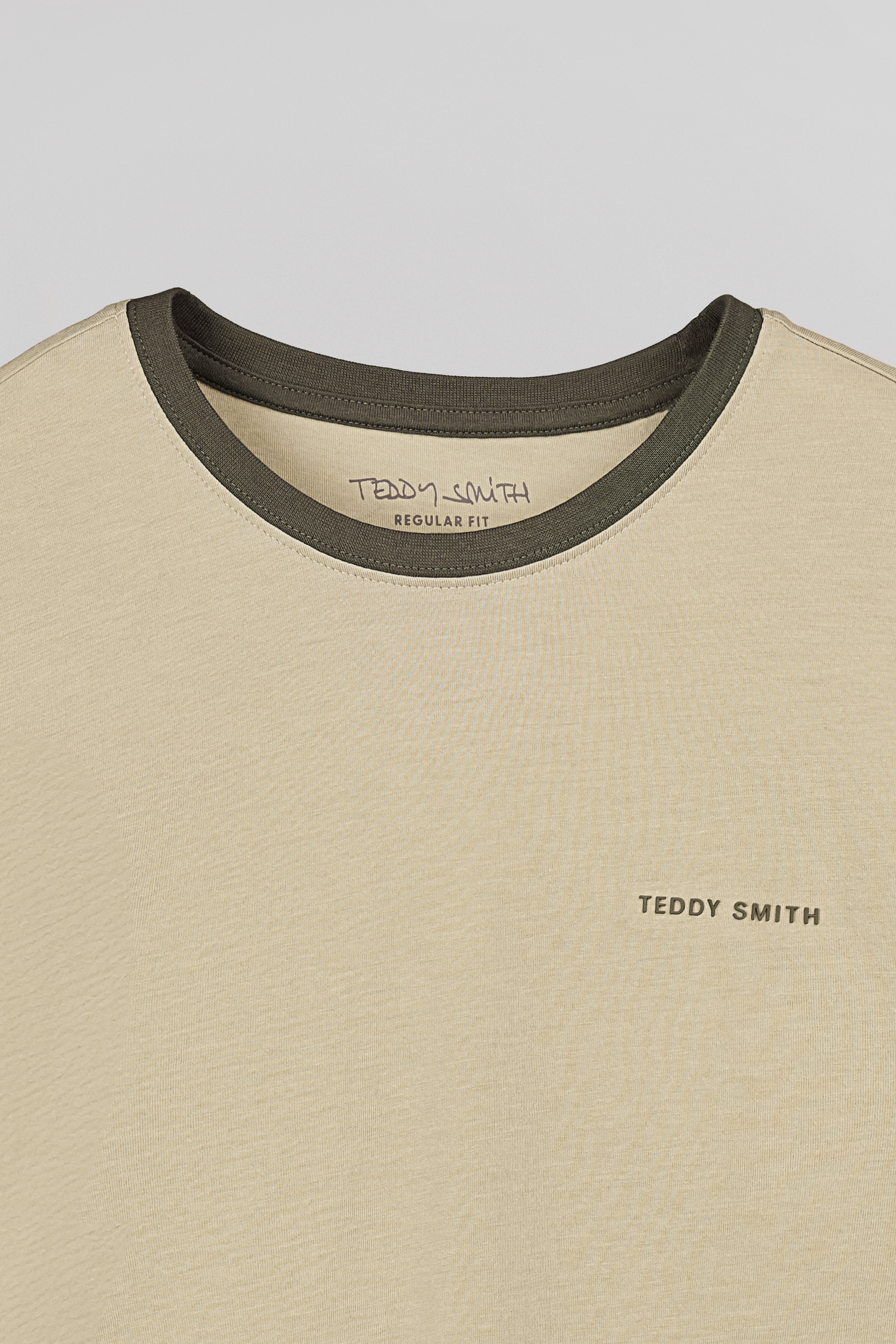 Teddy Smith The-Tee 2 R MC t-shirt beige coton
