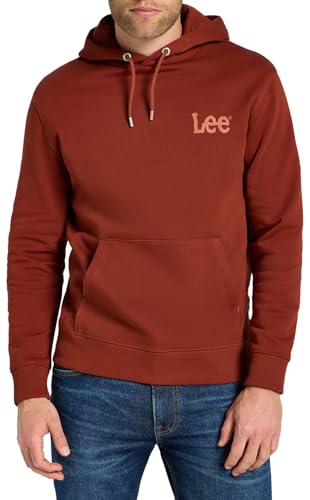 Lee Wobbly sweat homme Espresso à capuche molleton