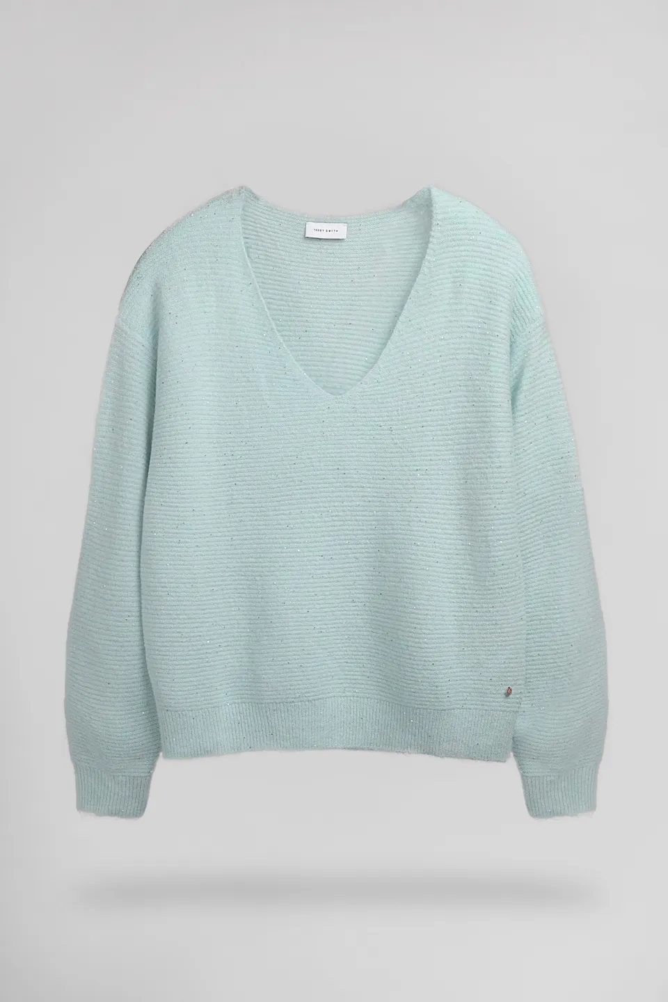 Teddy Smith P-Rachel pull femme stone mint col V